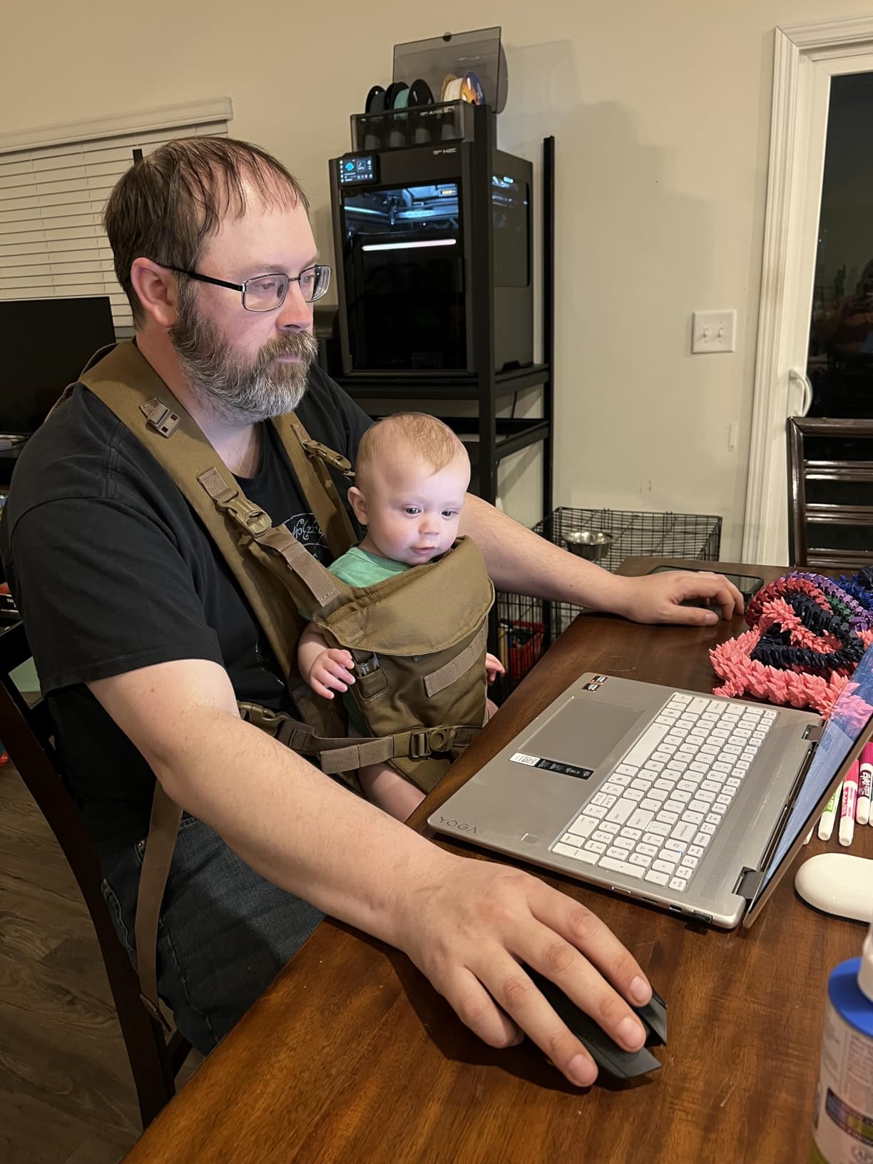 Tactical Baby Gear Tactical Baby Carrier for Dads - Black Camo customer photo 1