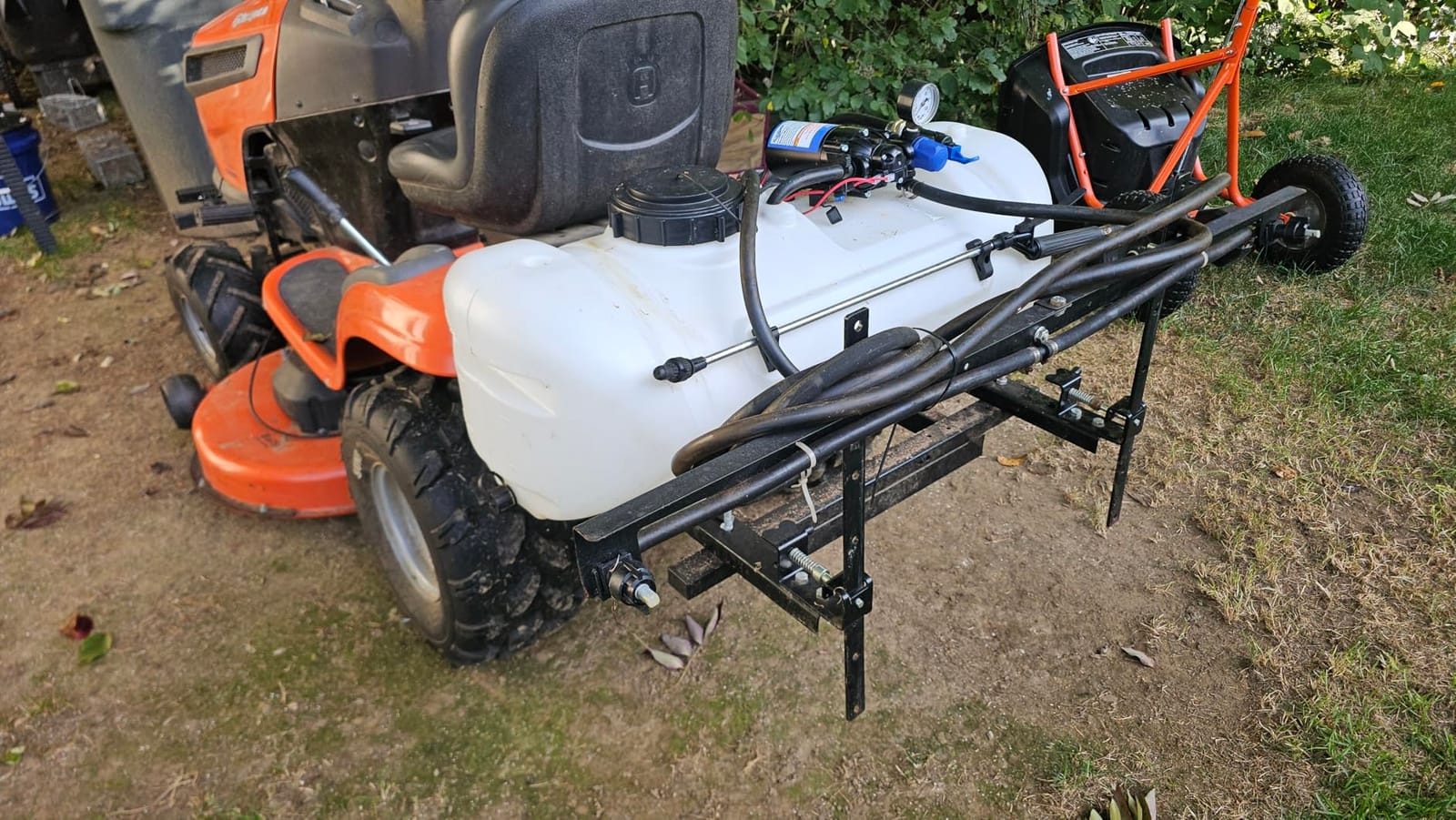 Master Mfg 15-Gallon ATV Broadcast Sprayer - 7ft Swath, 2.2GPM, 70PSI Max customer photo 1