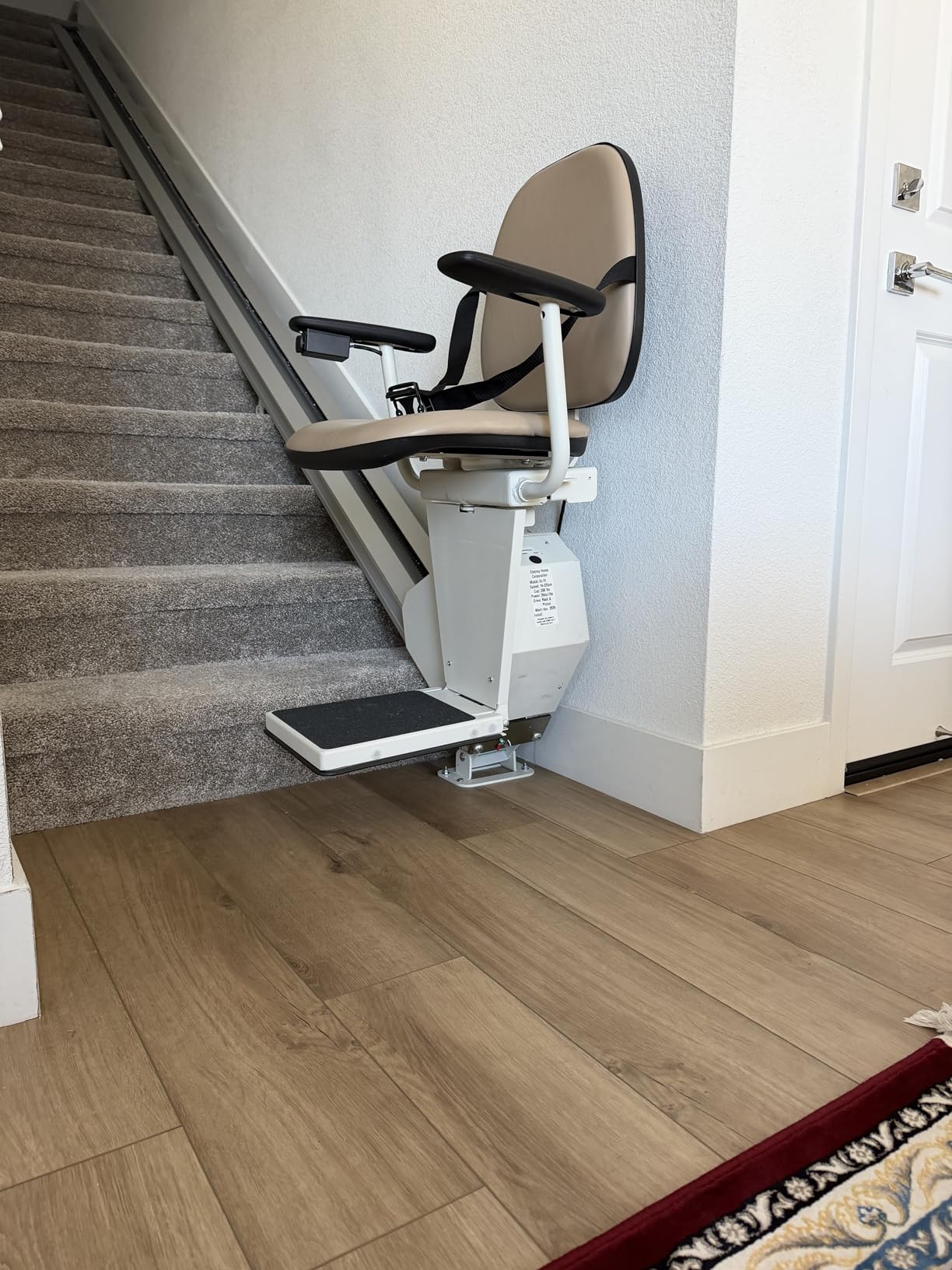 Universal Stair Lift - 350lb Capacity - Folds Flat to Wall - Includes Warranty customer photo 1
