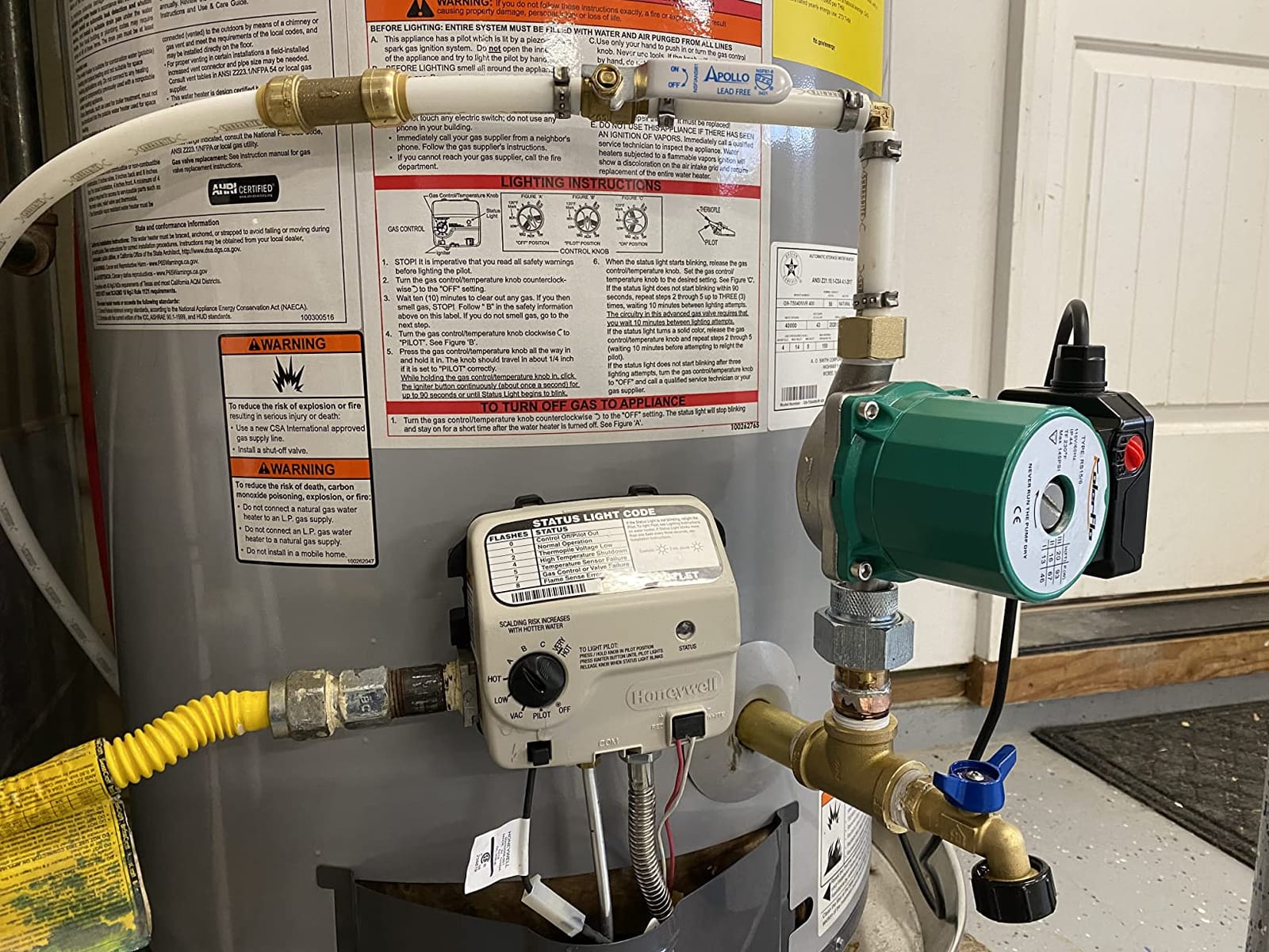 Hot Water Recirculating Pump,93W 3/4