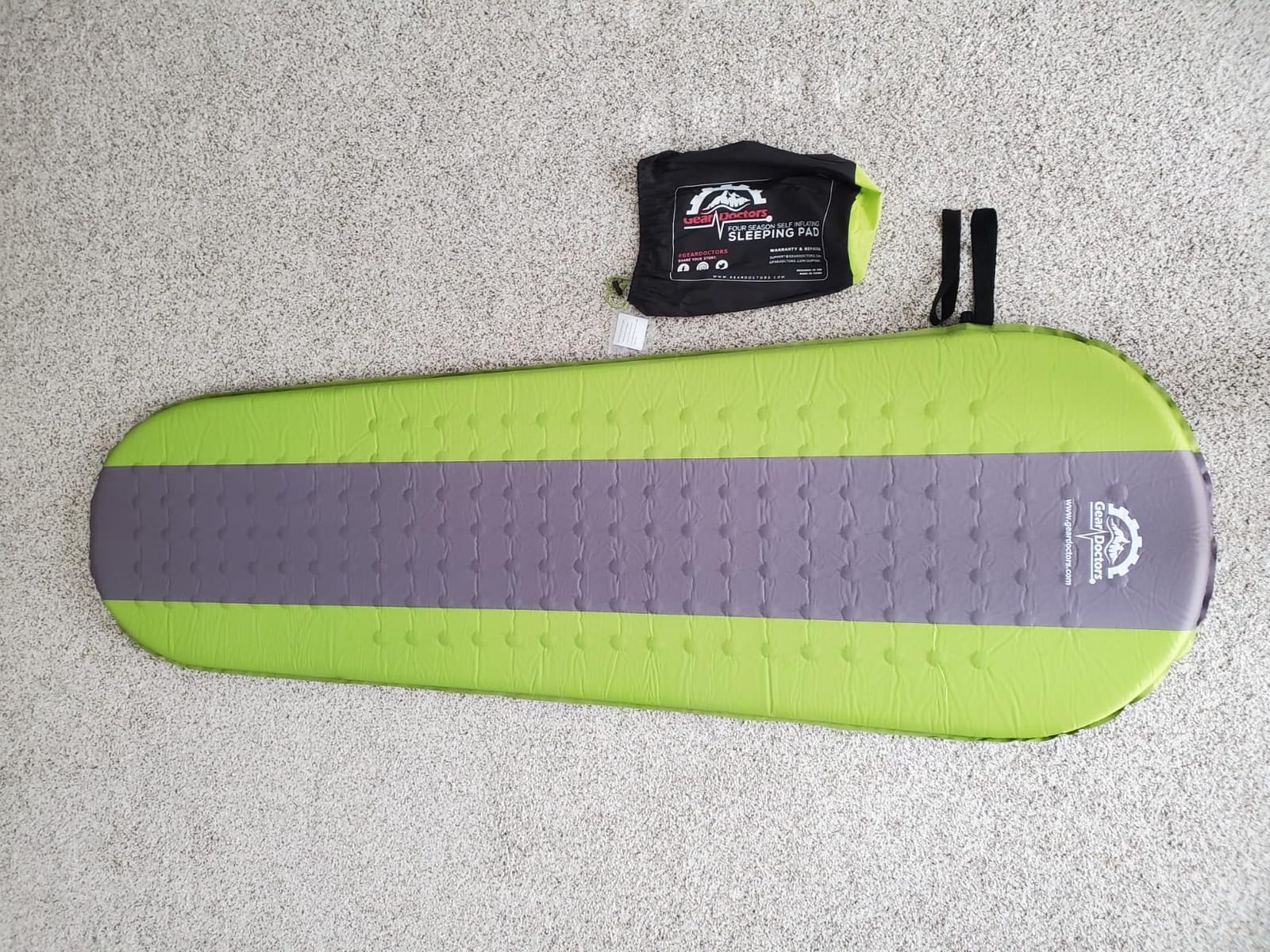 Gear Doctors® Oxylus 4.3 R-Value Insulated Foam Self Inflating Sleeping Pad Camping — Sleeping Pad Backpacking Air Mattress—Camping Mattress Self Inflating Camp Mat 4 Seasons Sleep Mat—Camp/Floor/Tent customer photo 2