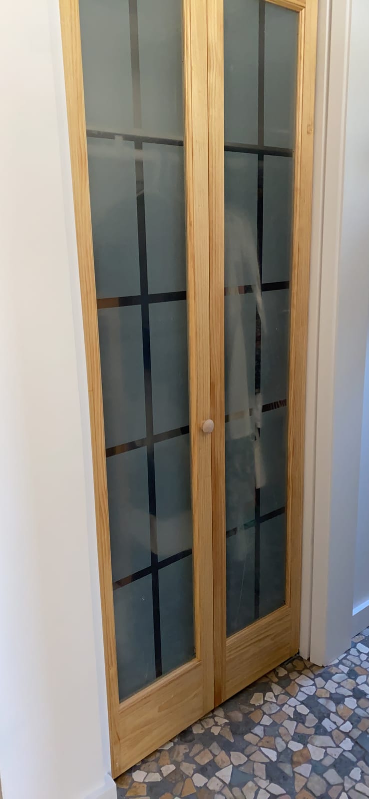 Kimberly Bay Closet Door, Bi-fold, Traditional Louver-Louver White (80x32) customer photo 1