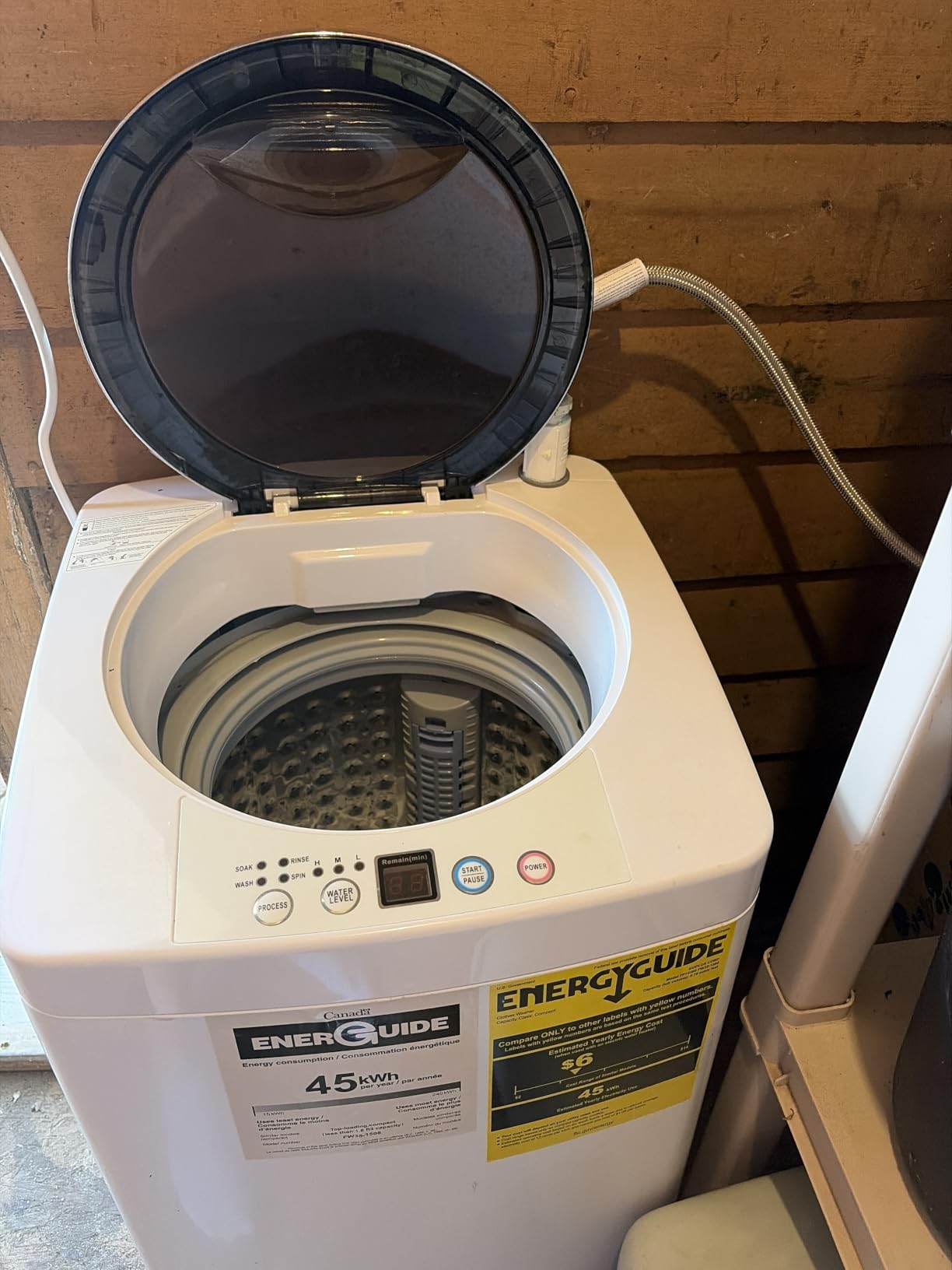 Giantex Portable Washing Machine, Full Automatic Washer and Dryer Combo, with Built-in Pump Drain 8 LBS Capacity Compact Laundry Washer Spin Dryer for Apartment RV Dorm customer photo 2