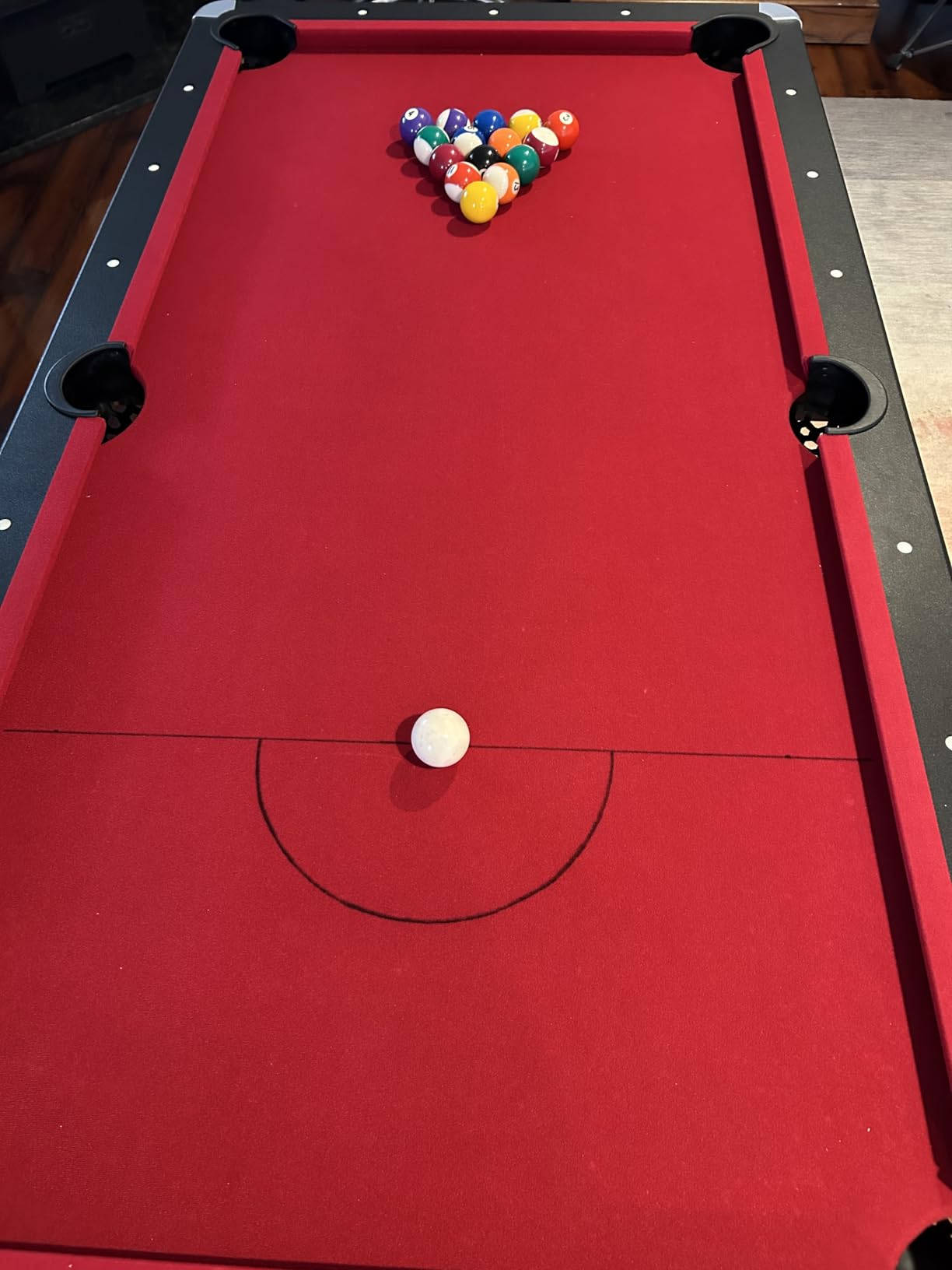 Hathaway Spartan 6 Ft Pool Table, with Ping Pong Multi Game Combo Tables for Family Recreation Game Rooms - Includes Billiard Balls, Cues, Paddles, Brush & More customer photo 1