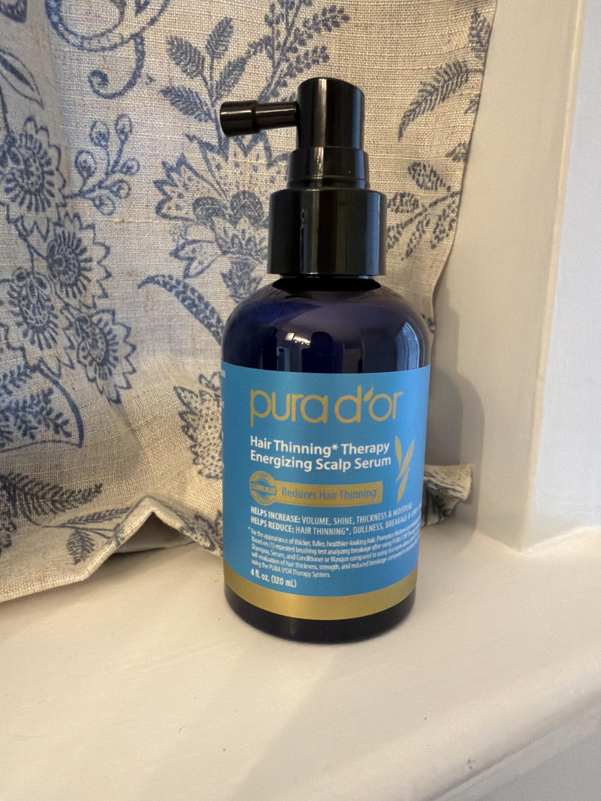 PURA D'OR Hair Thinning Therapy Scalp Serum for Fuller Thick Hair, 4oz customer photo 1