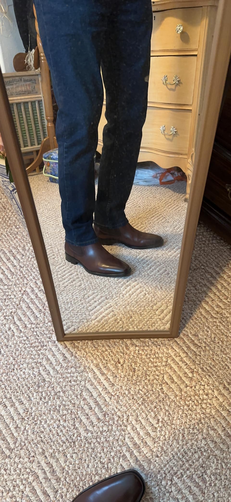 GIFENNSE Mens Chelsea Boots Leather Dress Boots for Men customer photo 1