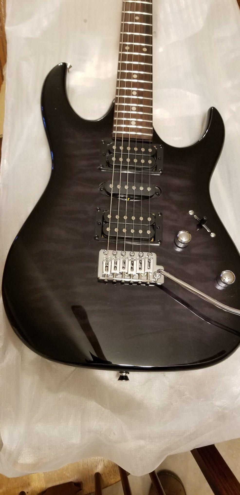 Ibanez Gio GRX70QA - Transparent Violet Sunburst customer photo 1
