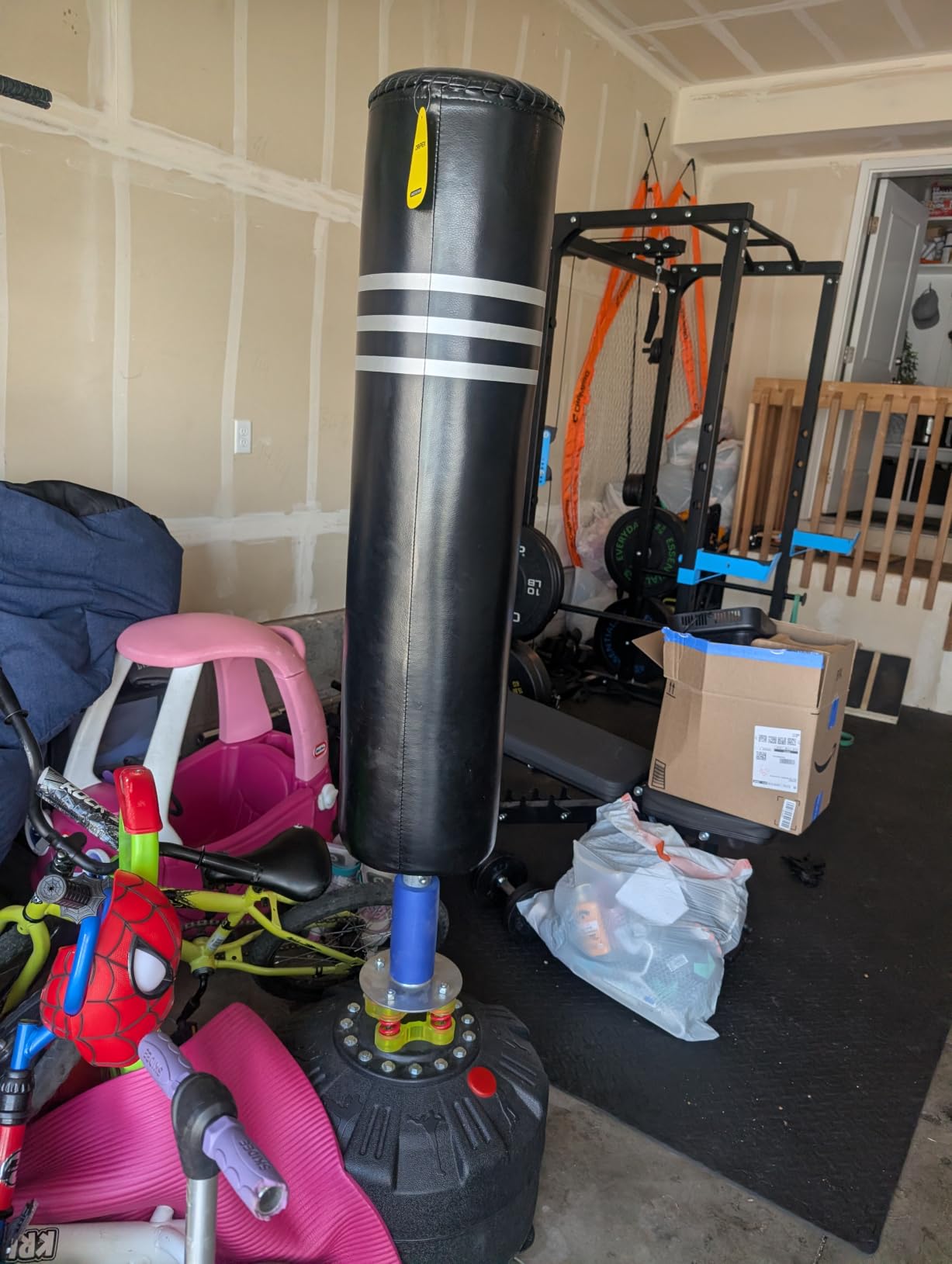 Dripex Free Standing Punching Bag for Adults, 69'' Heavy Boxing Bag with Stand, Boxing Equipment for Fight Camp Home Gym customer photo 2