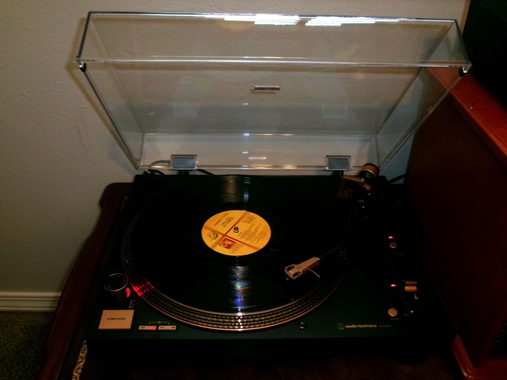 Audio-Technica AT-LP120XUSB-BK Direct-Drive Turntable (Analog & USB), Fully Manual, Hi-Fi, 3 Speed, Convert Vinyl to Digital, Anti-Skate and Variable Pitch Control, Black customer photo 2