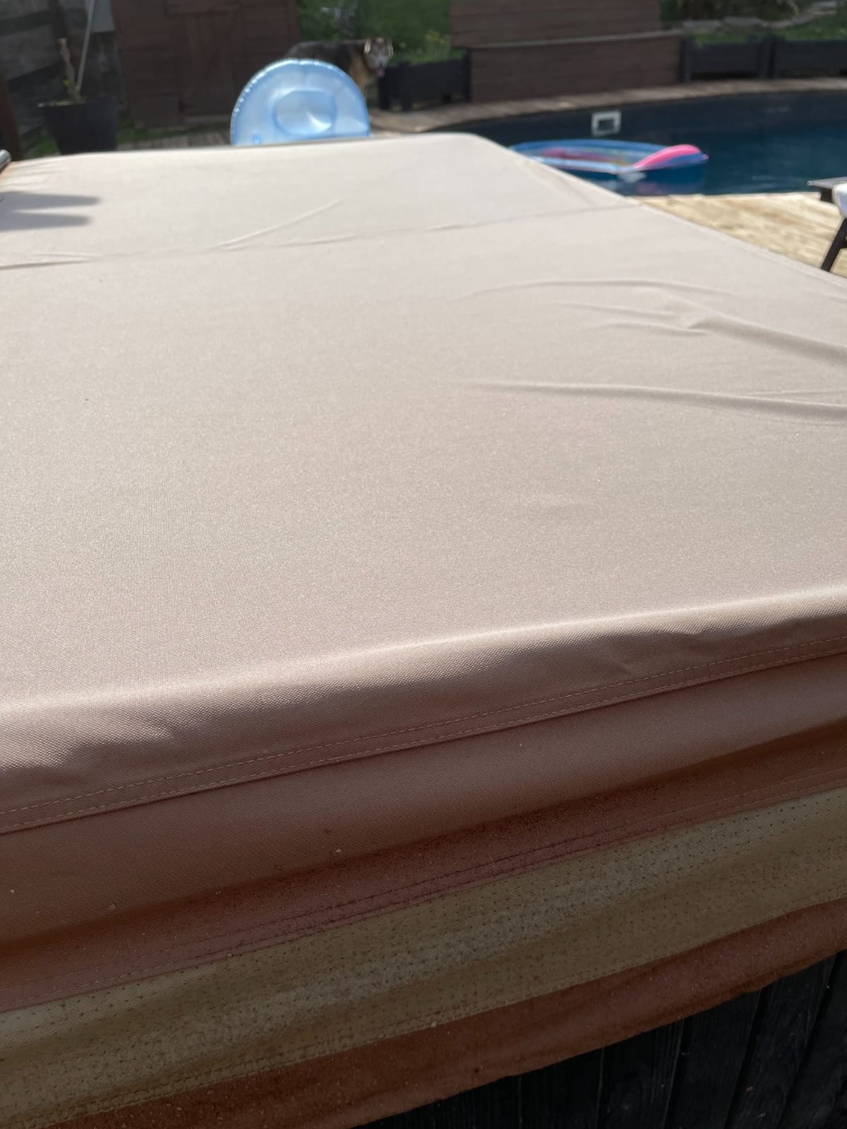 DUCKCOVERS® Ultimate Water-Resistant 86 Inch Square Hot Tub Cover Cap, Outdoor Spa Cover customer photo 1