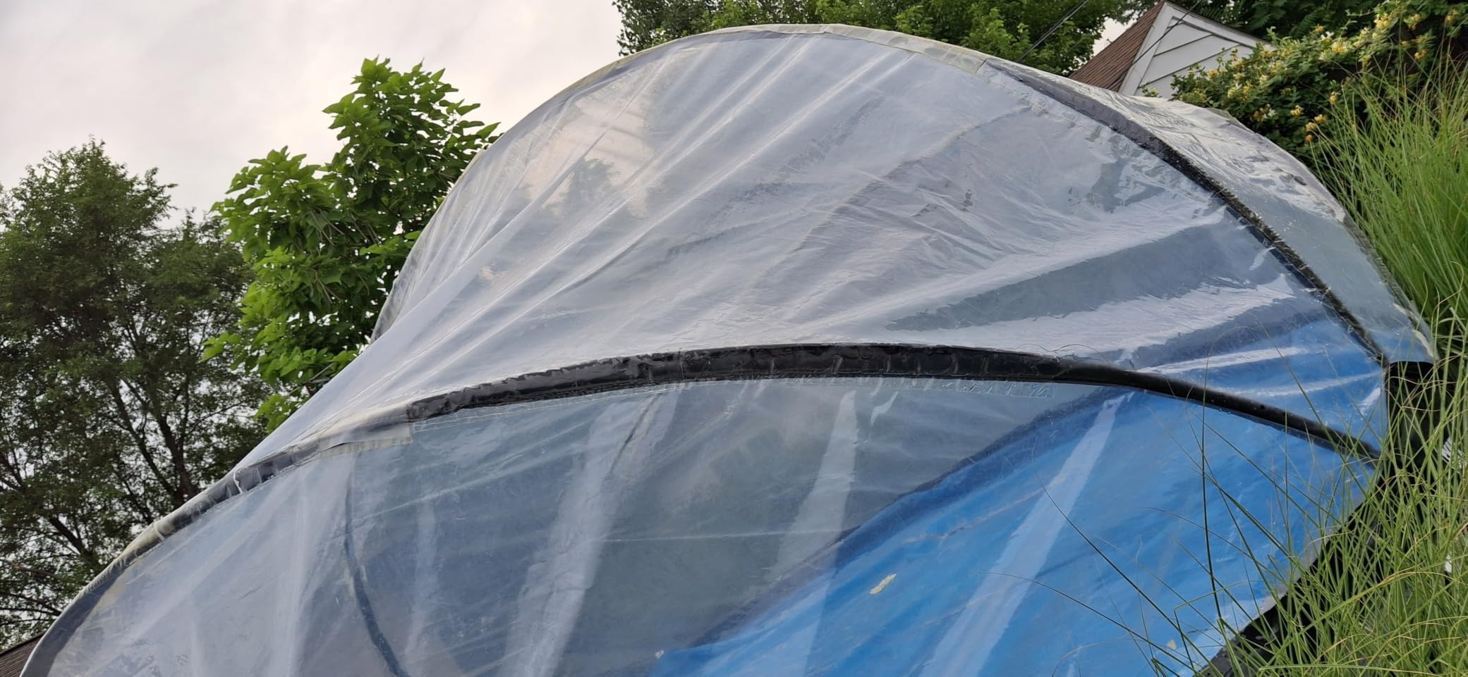 EXIT Toys 12 Foot Round Multifunctional All Weather Cover Pool Dome Enclosure for Outdoor Pools, Compatible w/Clean & Warm Water Frame Pools customer photo 1