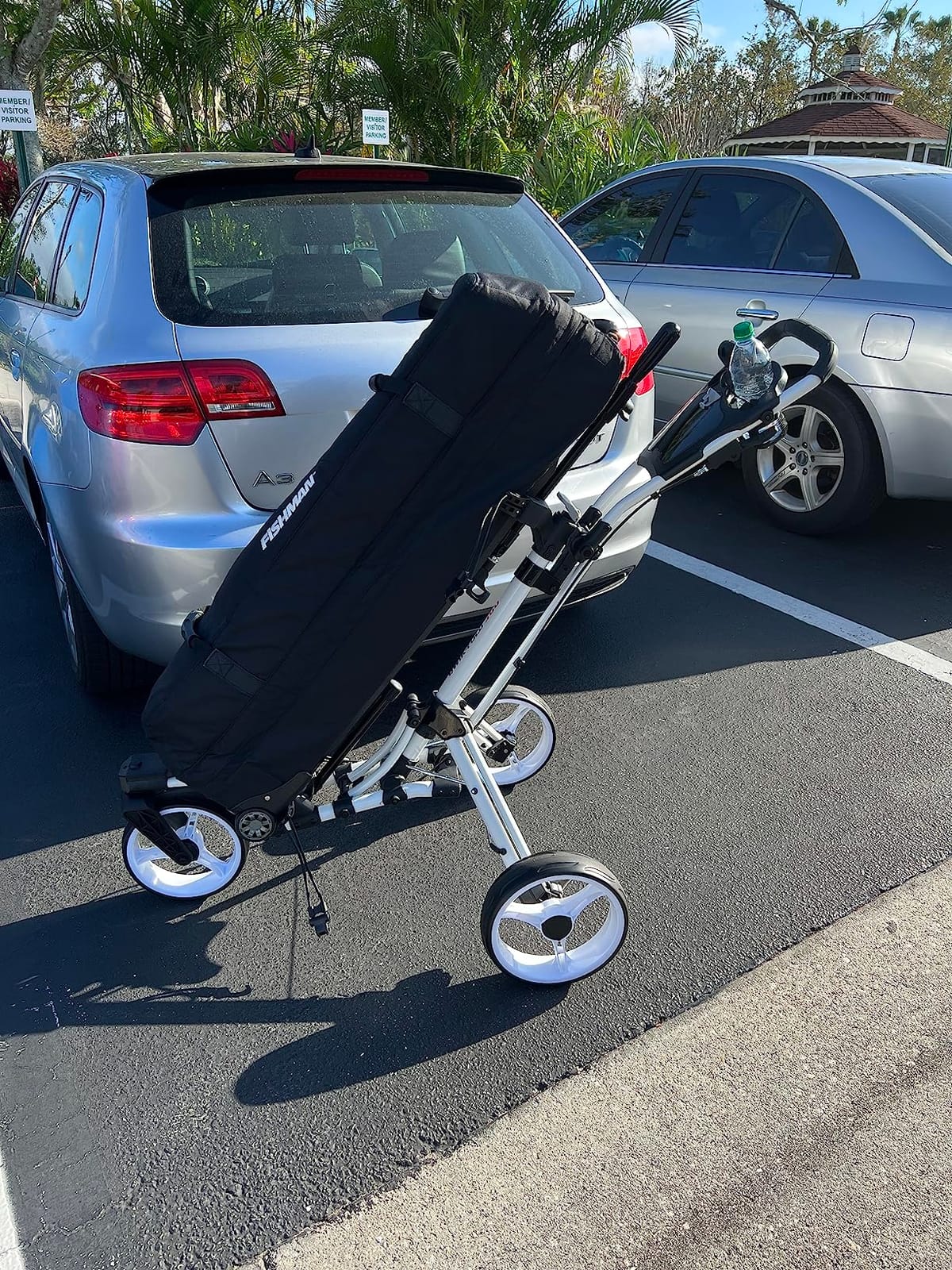 Qwik-Fold - 3-Wheel Golf Push Cart - 360° Swivel Wheel customer photo 2