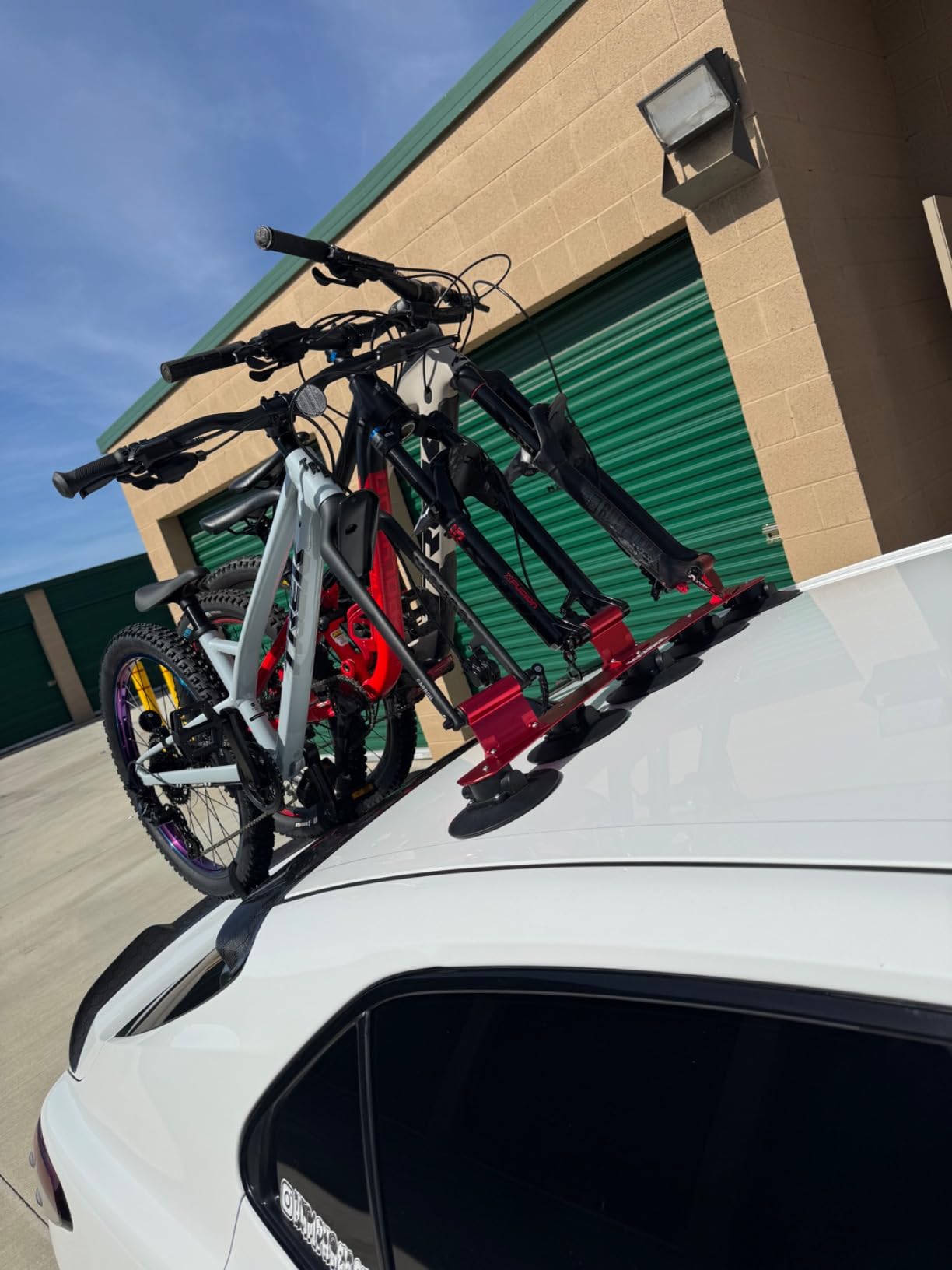 ROCKBROS Sucker Bike Rack Quick Release Aluminium Alloy for 2 Bikes customer photo 1