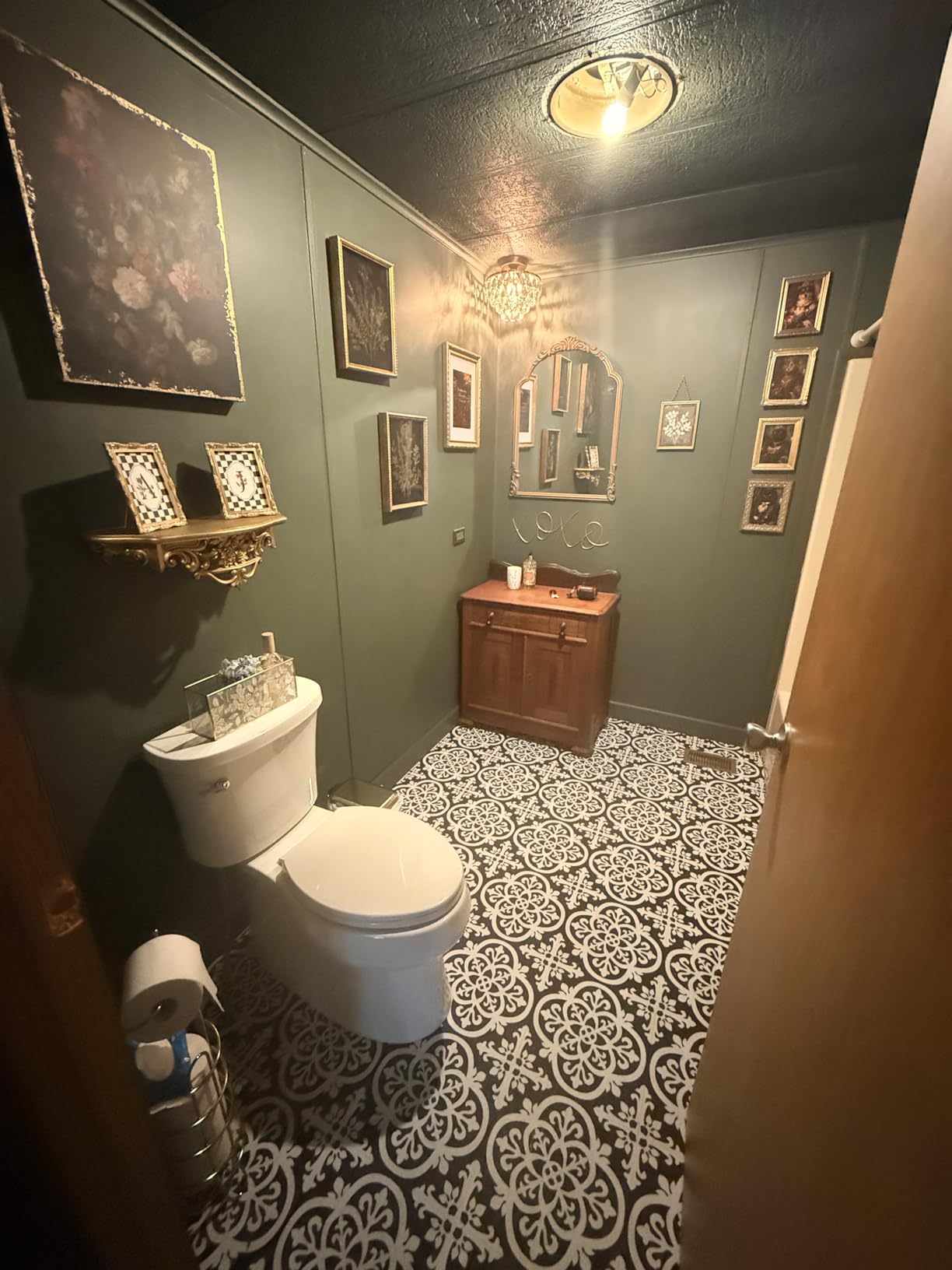 FloorPops FP2942 Medina Peel & Stick Floor Tiles, Grey customer photo 1