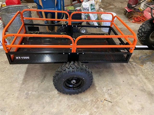 Impact Implements® 1500lb ATV/UTV/Tractor Cargo Trailer with Steel Floor customer photo 2