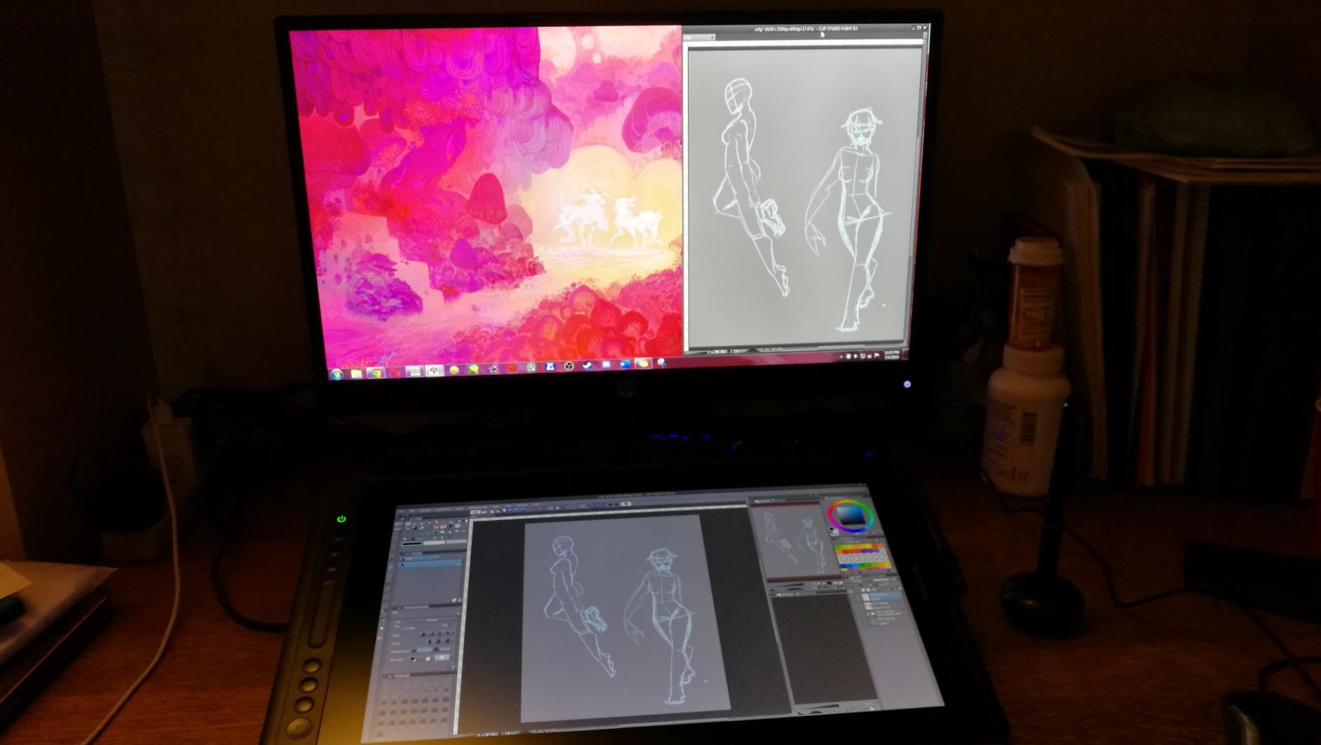 Huion Kamvas Pro 16 Drawing Tablet with Screen, 120% sRGB, Touch Bar, 15.6 inch | Fully Laminated Anti-Glare Glass, 6 Shortcut Keys customer photo 2