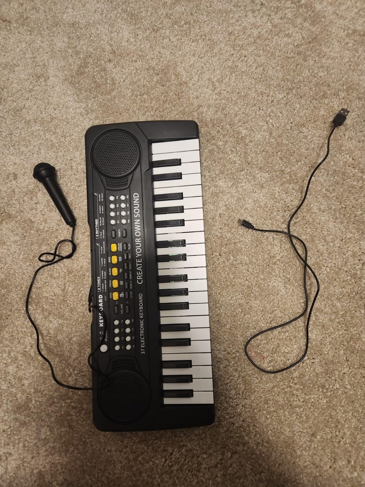 37 Keys Kid Toddler Piano Keyboard Musical Toys with Microphone customer photo 1