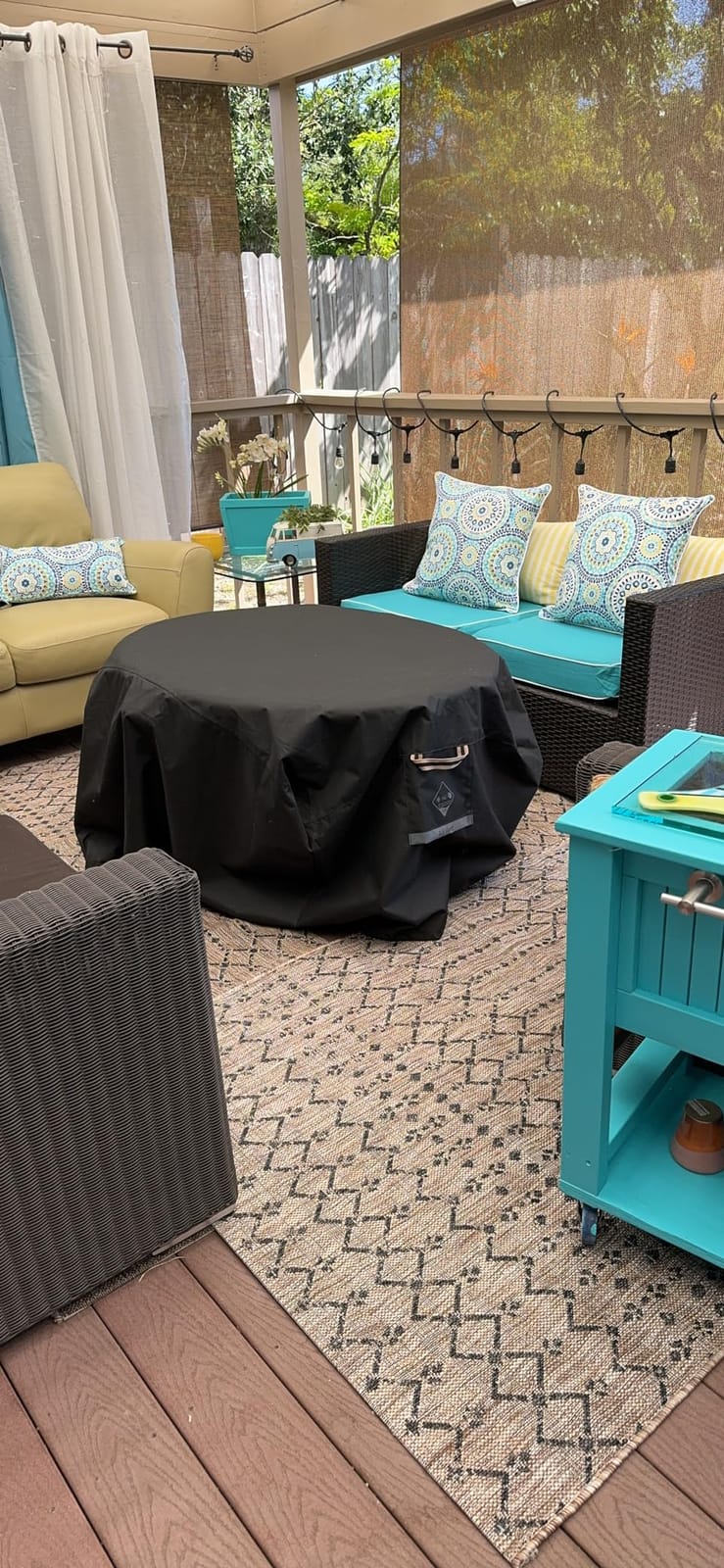 JONATHAN Y Moroccan Geometric Indoor Outdoor Area Rug 8X10 Natural/Black, Ourika Textured Weave for Backyard, Patio, Porch, Easy-Cleaning, High Traffic, Pet-Friendly, Non-Shedding (SMB108D-8) customer photo 2