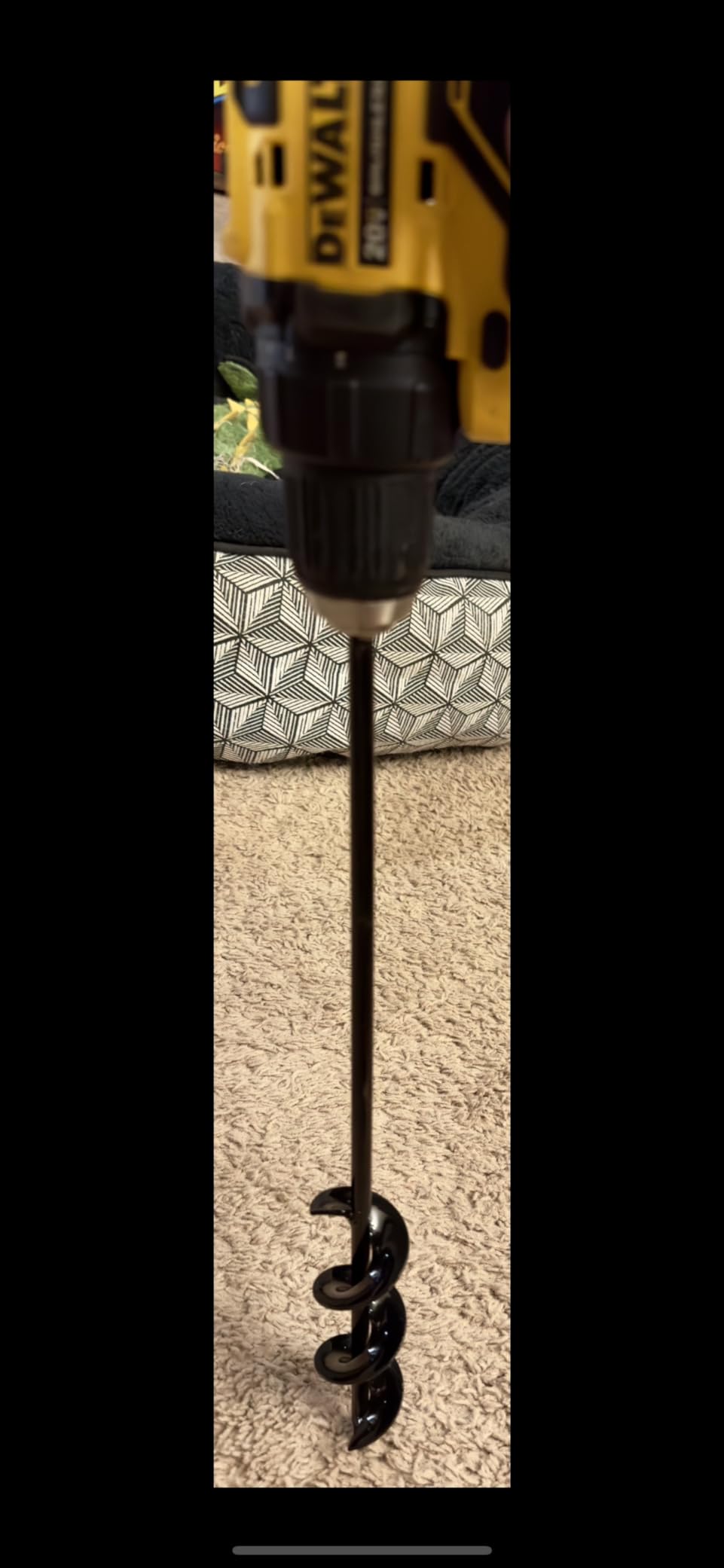 TCBWFY Auger Drill Bit for Planting 1.6x16.5inch Extended Length Garden Auger Spiral Drill Bit for Planting Bulbs Flowers,Post Hole Digger for 3/8”Hex Drill customer photo 2