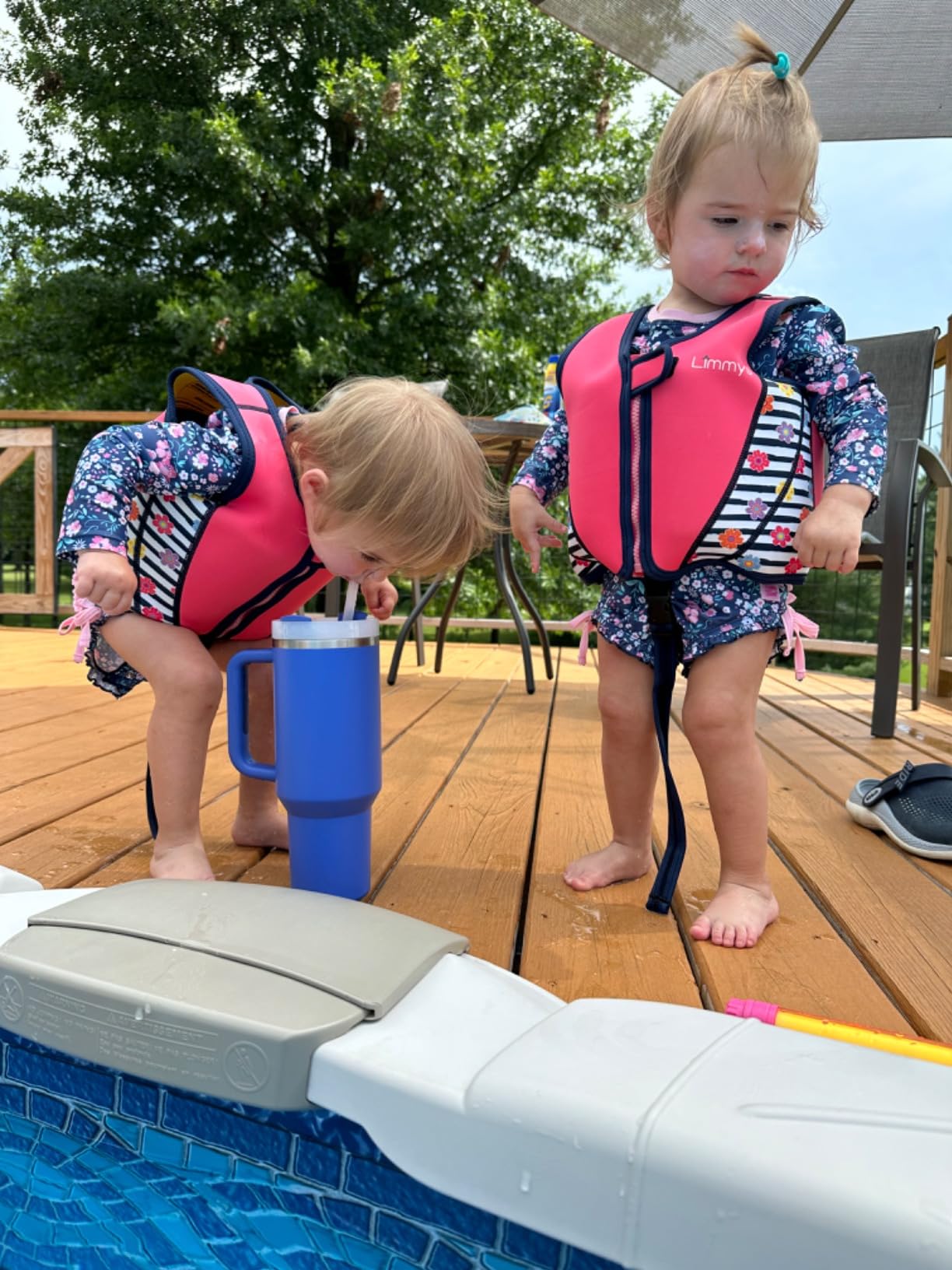 Limmys Neoprene Kids Swim Vest – Adjustable Buoyancy, Secure Fit, Awarded customer photo 1