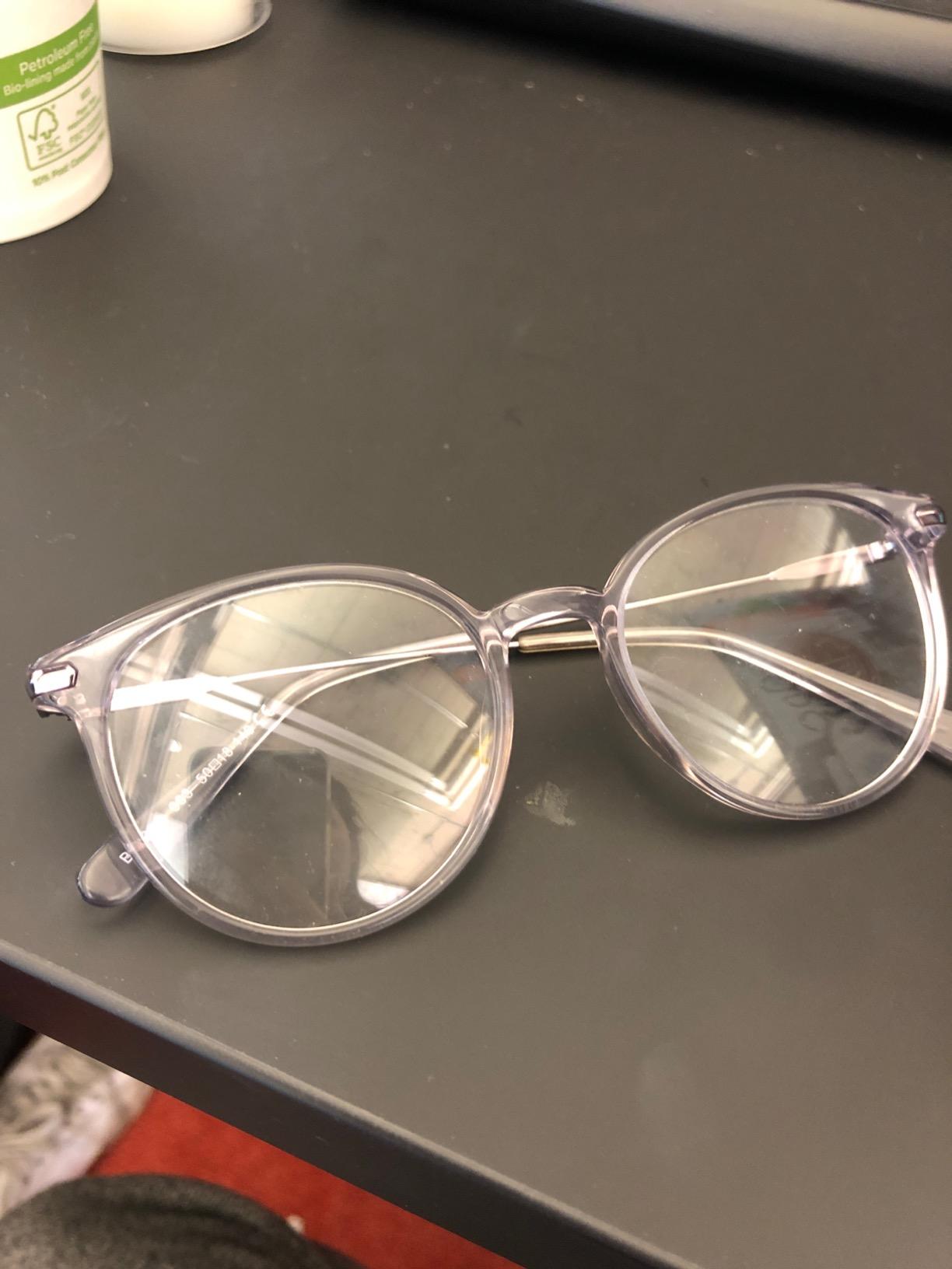 ZENOTTIC Round Glasses Women Clear Lens Non-prescription Eyeglasses Frame customer photo 2