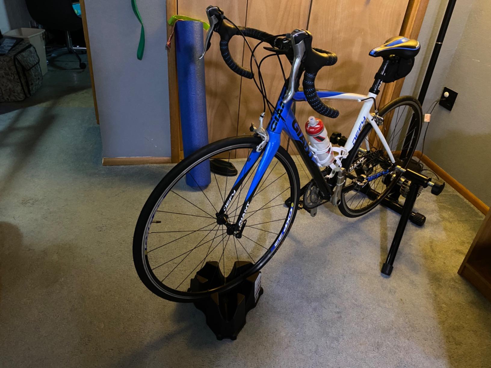 KOM Cycling Indoor Trainer Front Wheel Riser Block - 3 Different Heights Creating The Perfect Block for All Trainers Including Cyclops, Wahoo, and Kinetic customer photo 2