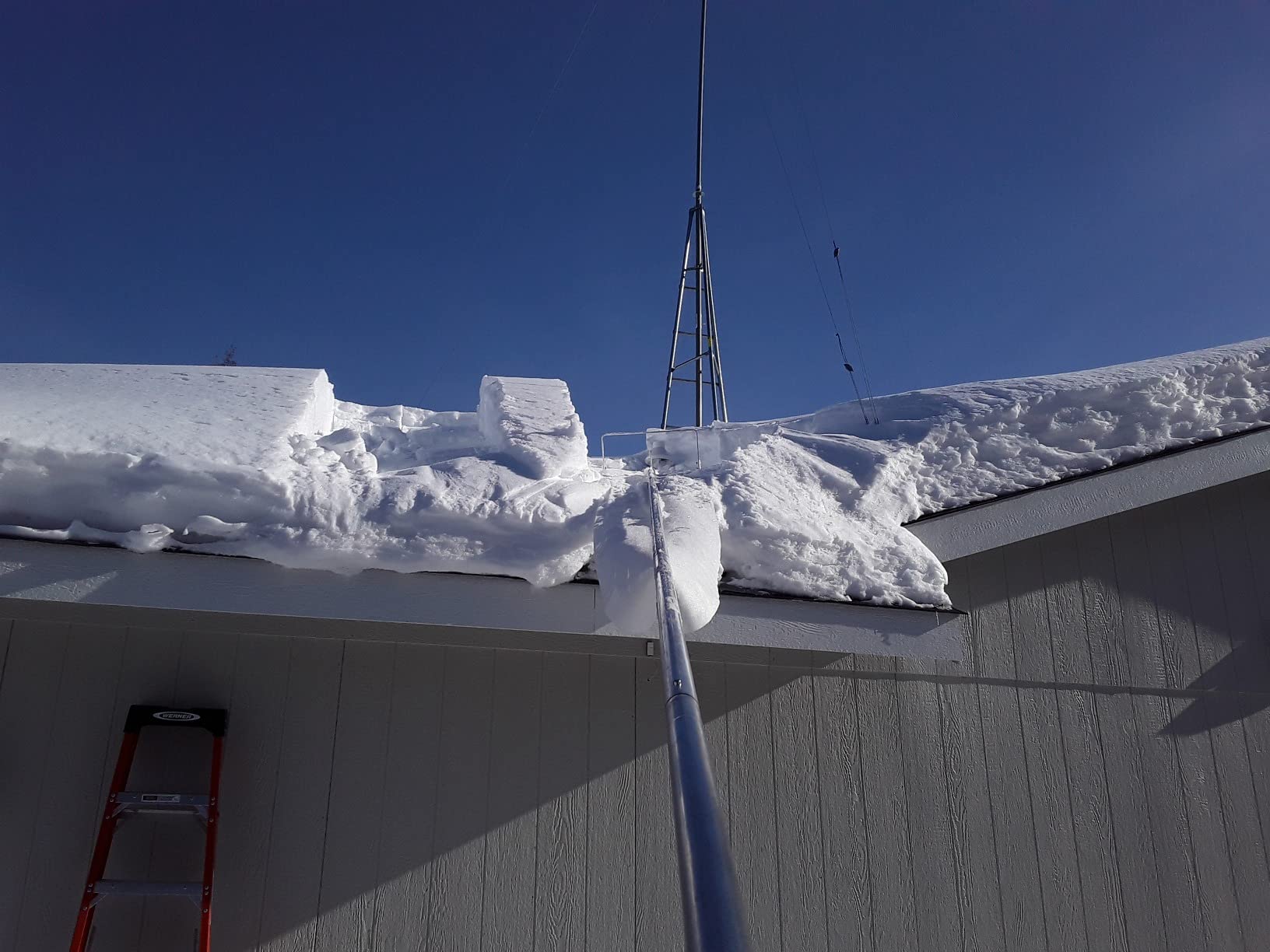 SNOWPEELER Premium Roof Rake for Snow Removal - 30 ft. Snow Removal Tool - Snow Rake for House Roof - Snow Roof Rake - Telescopic Heavy Duty Snow Shovel for Rooftop customer photo 2