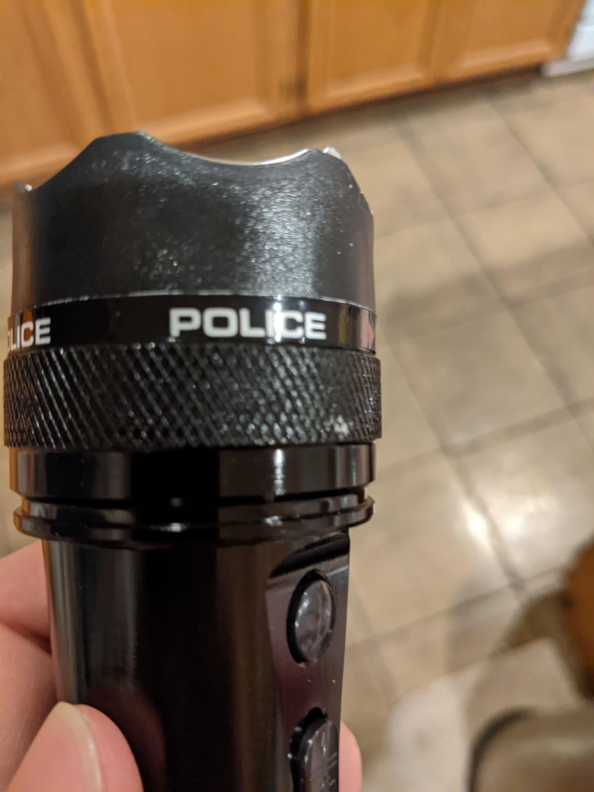 POLICE Stun Gun 1109 - Max Volt Rechargeable with LED Tactical Flashlight customer photo 1