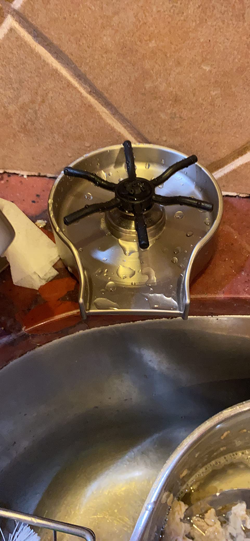 Delta Faucet Glass Rinser for Kitchen Sinks, Kitchen Sink Accessories, Bar Glass Rinser, SpotShield Stainless GR150-SP customer photo 2