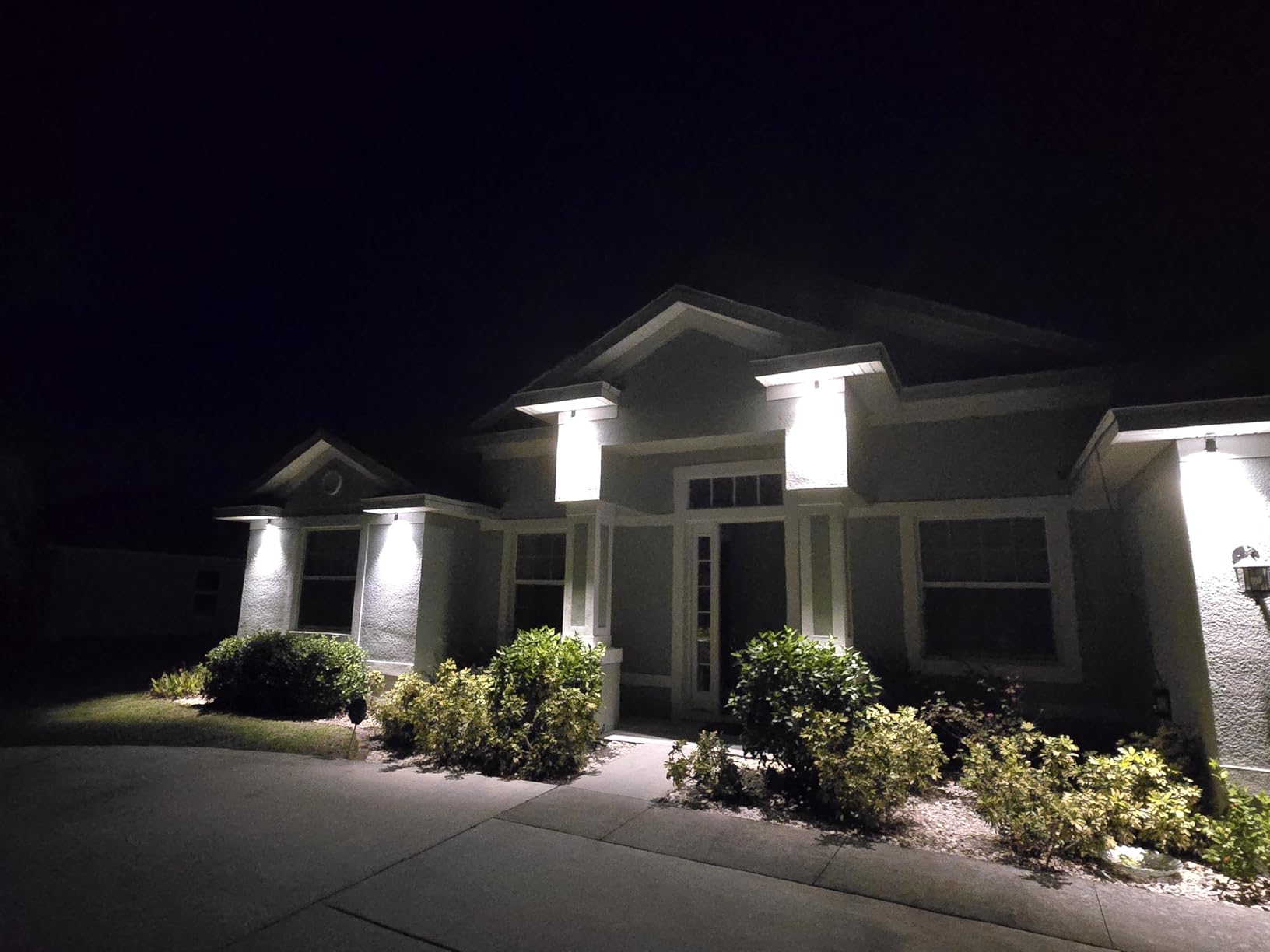 SUNVIE 12W Low Voltage LED Landscape Lights with Connectors, Outdoor 12V Super Warm White (900LM) Waterproof Garden Pathway Lights Wall Tree Flag Spotlights with Spike Stand (10 Pack with Connector) customer photo 2