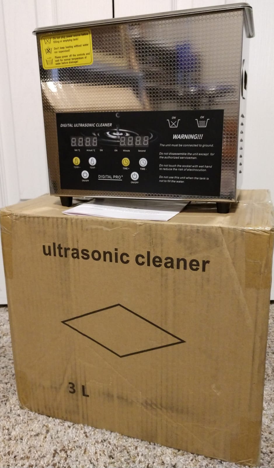 VEVOR 6L Upgraded Ultrasonic Cleaner (400W Heater,180W Ultrasonic) Professional Digital Lab Ultrasonic Parts Cleaner with Heater Timer for Jewelry Glasses Instruments Cleaning customer photo 2
