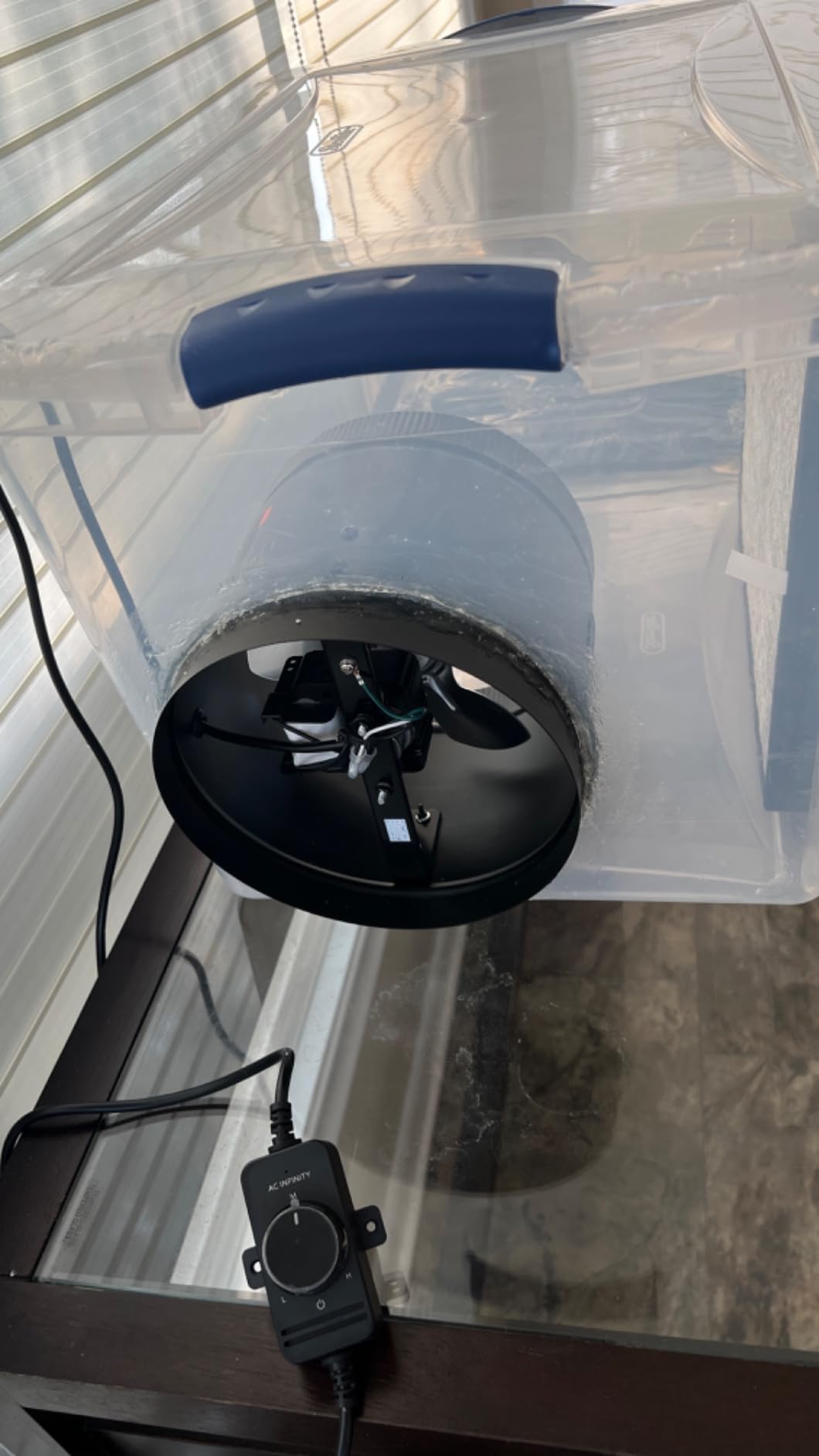 AC Infinity RAXIAL S6, Inline Booster Duct Fan 6” with Speed Controller. customer photo 2