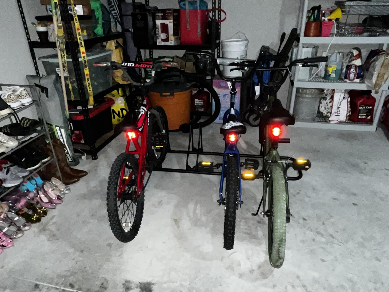 CyclingDeal Bicycle Floor Parking Rack Stand - for Mountain MTB Road Bike - Indoor Home Garage Storage - Classic 5 Bikes customer photo 1