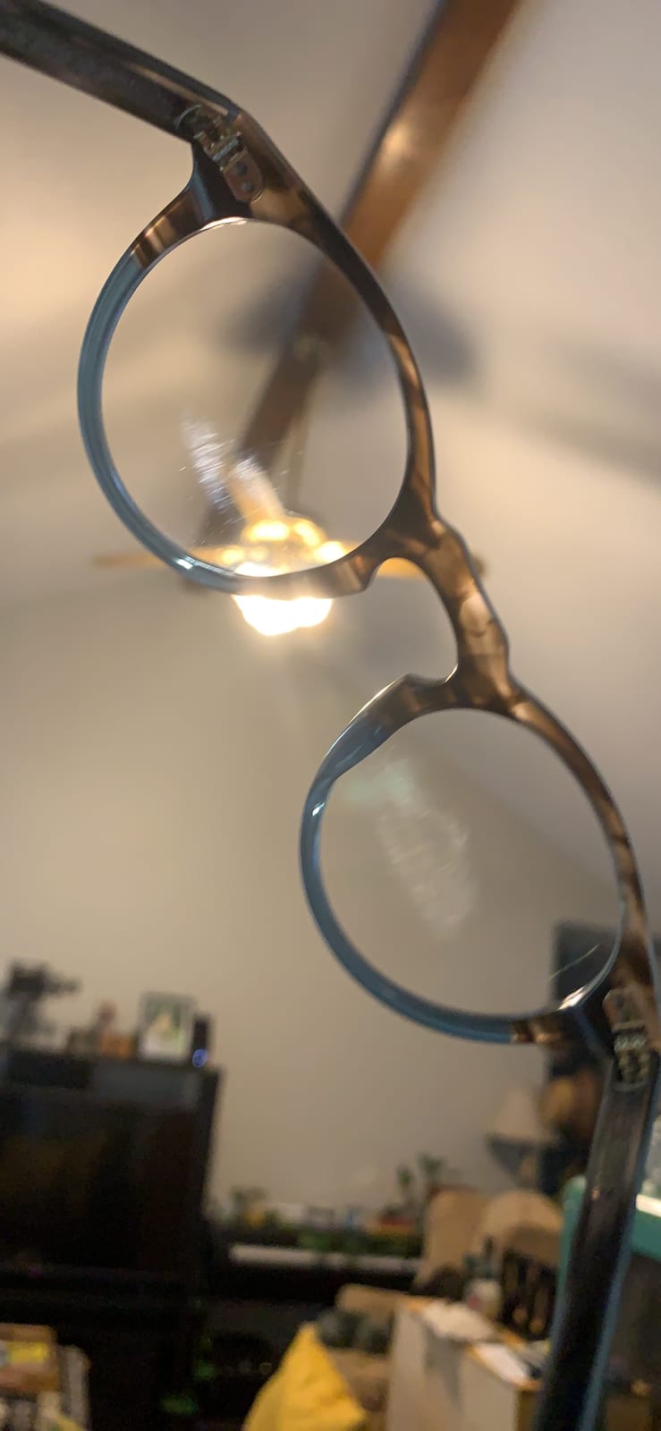 Vintage Round Eyeglasses Unisex Handmade Acetate Circle Rim Glasses customer photo 1