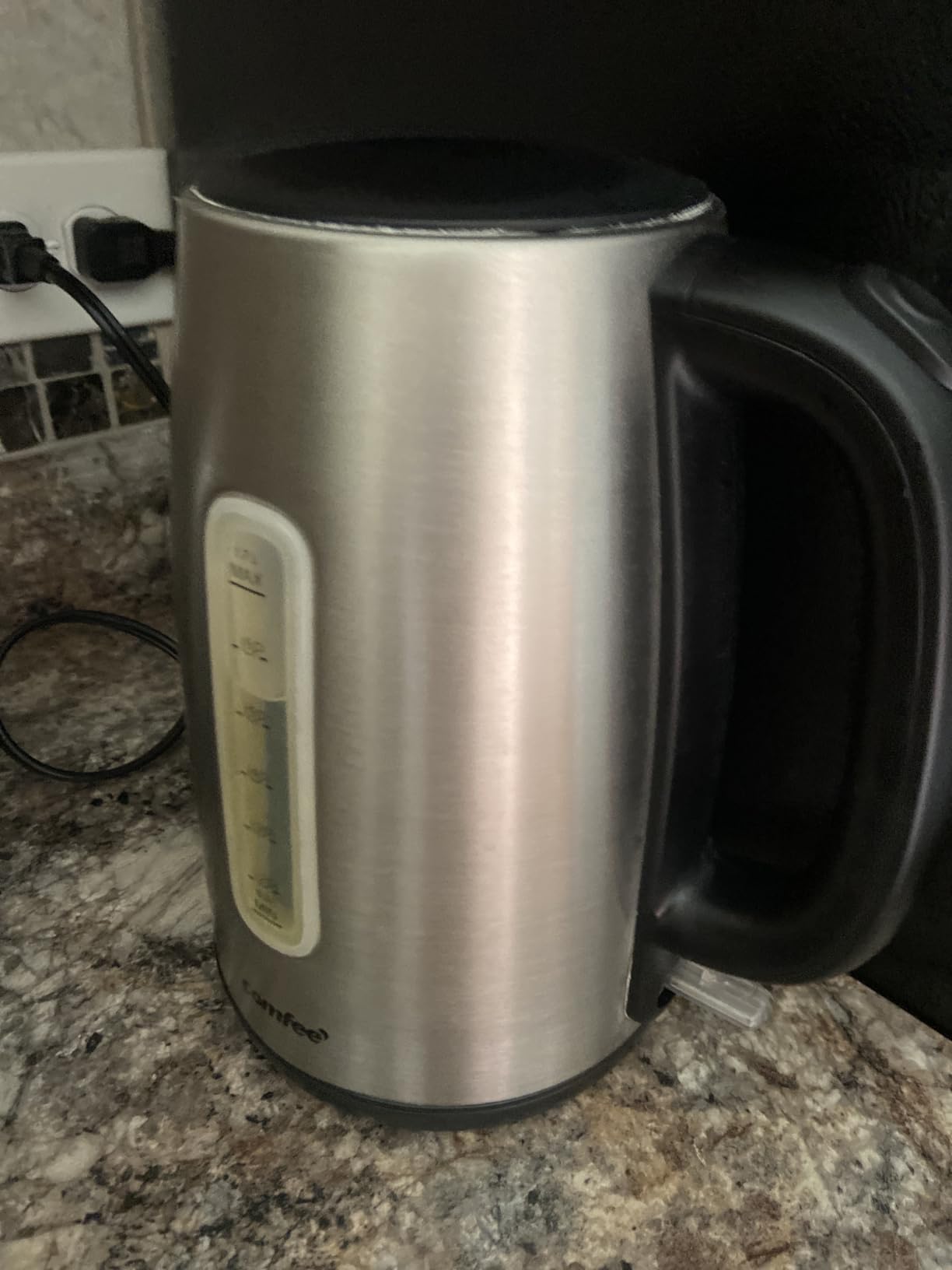 COMFEE' Stainless Steel Electric Kettle, 1.7 Liter Tea Kettle Electric & Hot Water Kettle, 1500W Fast Boil with LED Light, Auto Shut-Off and Boil-Dry Protection customer photo 2