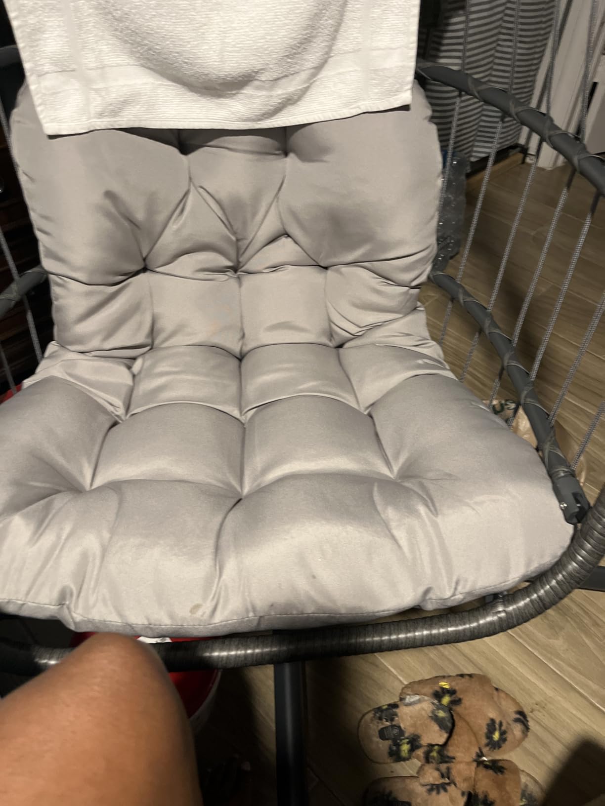Brafab Swing Egg Chair with Steel Stand for Indoor Outdoor Patio Porch customer photo 2