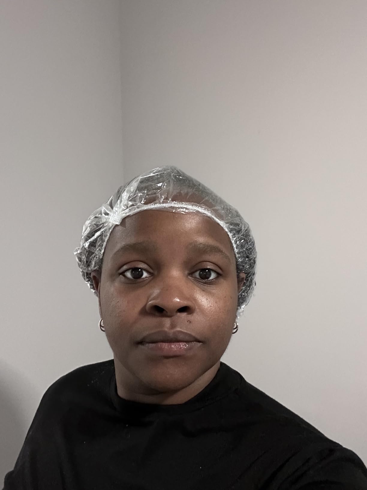 Deep Conditioning Heat Cap Cordless 100% Natural Cotton Flaxseed Seed Interior Microwave Treatment Steam Hot Cap for Deep Conditioning Natural Curly Hair, Drying, Styling (Black) customer photo 1