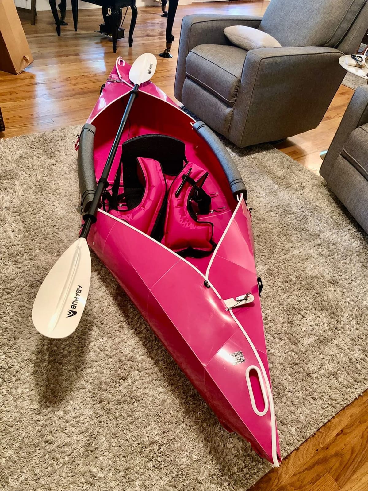 Abahub Kayak Paddle with Free Leash 220-240cm Kayaking Oars customer photo 1
