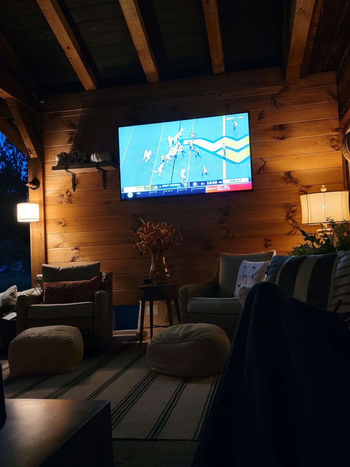 SAMSUNG 75-inch Class QLED 4K The Terrace Partial Sun Outdoor, Direct Full Array 16x, Quantum HDR 32x, Weatherproof, Wide Viewing Angle Smart TV w/ Alexa Built-in (QN75LST7TAFXZA, Latest Model) customer photo 2
