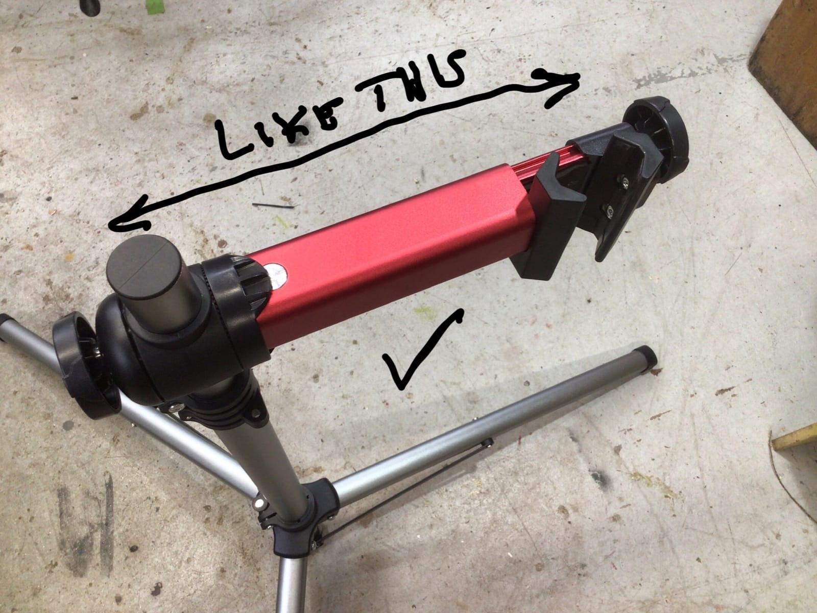 West Biking Bike Repair Stand(Max 85 Lbs) - Adjustable Foldable Bike Workstand With Quick Release,Bicycle Maintenance Rack Workstand For Home Mechanics,Tripod Base Park Tool Repair Stand customer photo 1