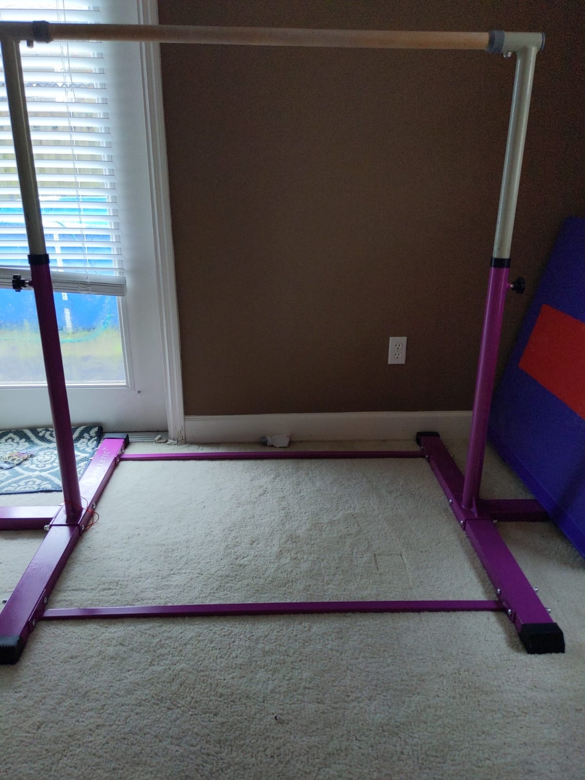 Gymnastics Bar for Kids Ages 3-15 with Gym Ring, Max Load 350Lbs customer photo 2