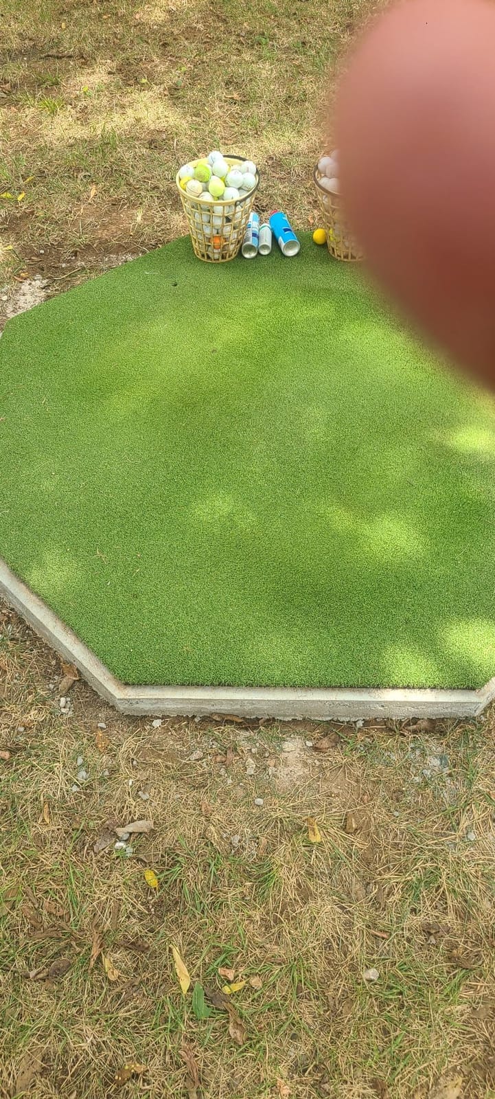 GoSports Elite Golf Hitting Mat for Indoor and Outdoor Practice - Withstands Thousands of Shots - Heavy-Duty Turf Driving Range Mats Works with Golf Simulators - Includes 3 tees - Choose Your Size customer photo 2