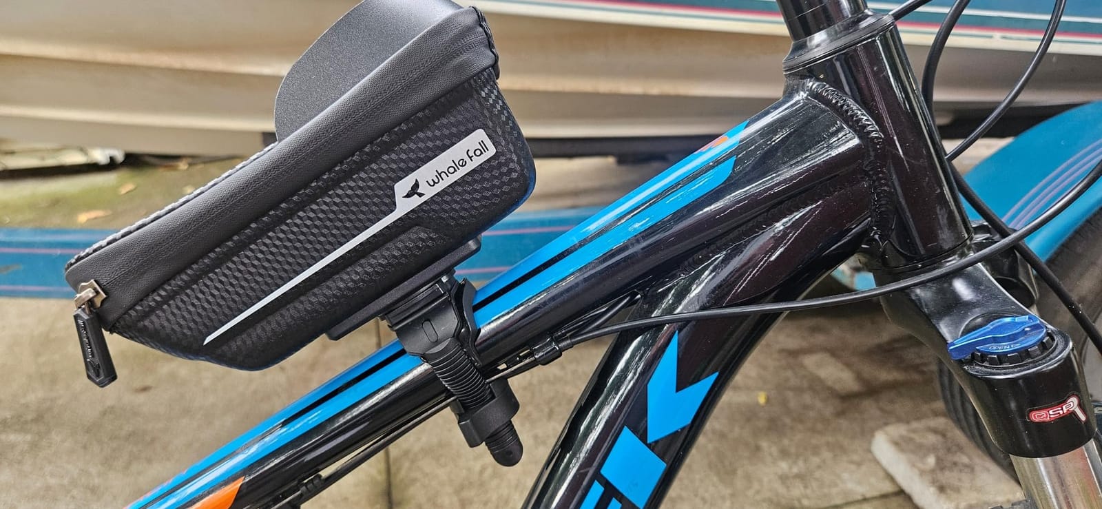 whale fall Bike Frame Bag Waterproof, 3D EVA Hard Shell, Bike Phone Holder customer photo 1