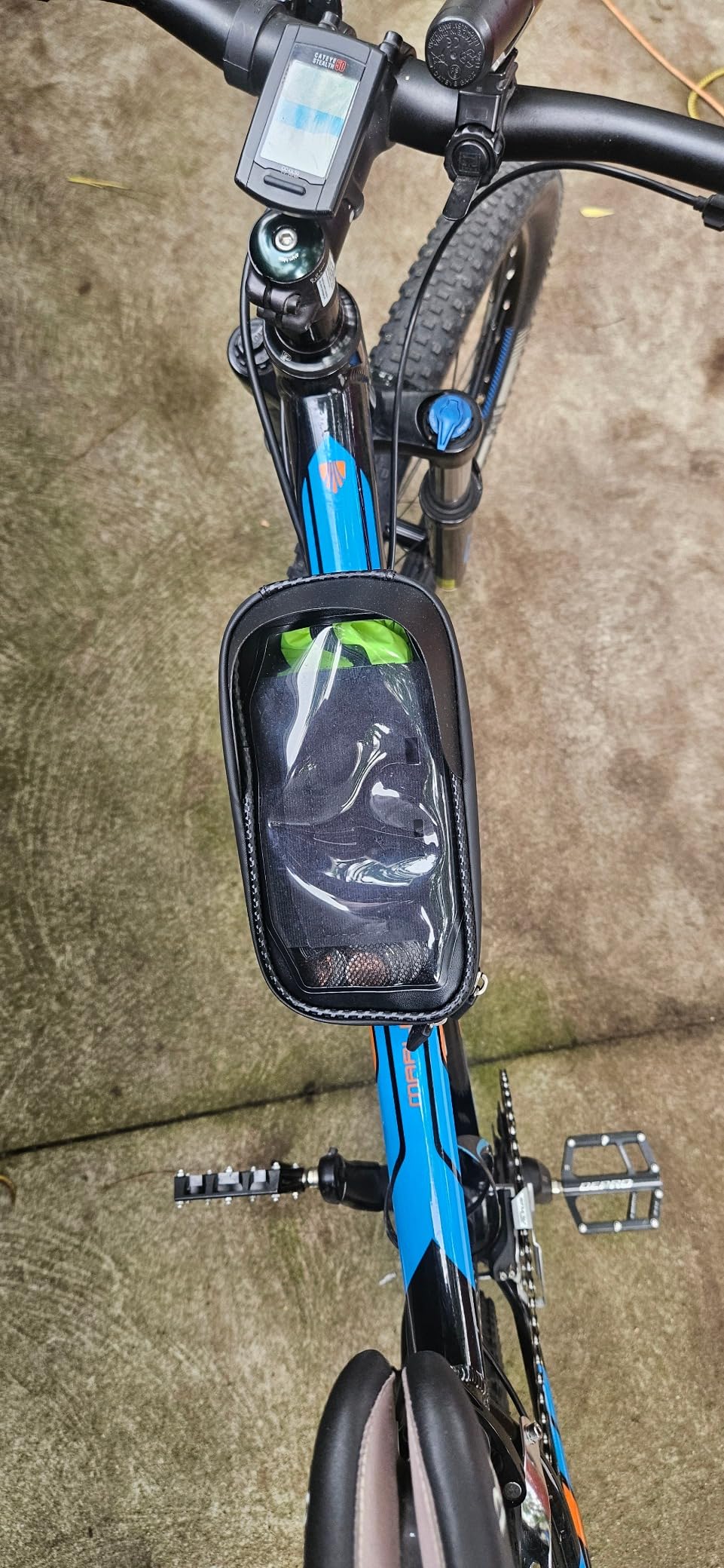 whale fall Bike Frame Bag Waterproof, 3D EVA Hard Shell, Bike Phone Holder customer photo 2