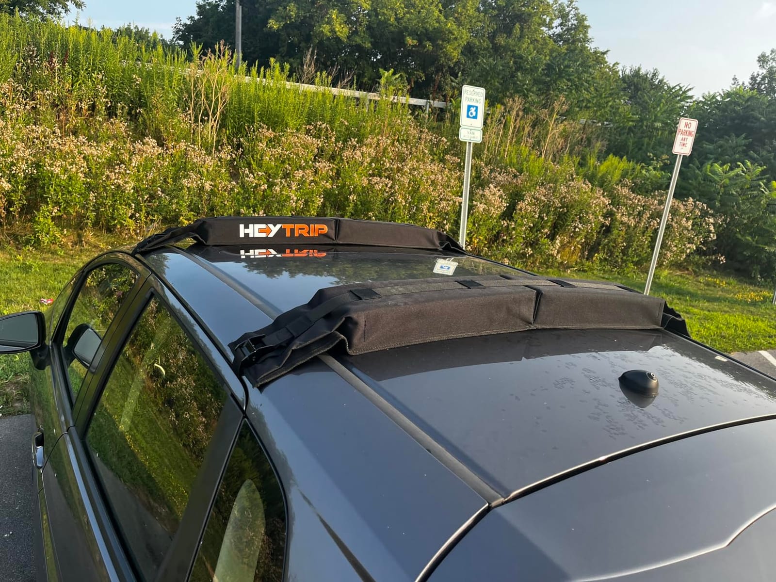 HEYTRIP Universal Soft Roof Rack Pads for Kayak/Surfboard/SUP/Canoe with 15FT Tie-Down Straps and Storage Bag customer photo 2