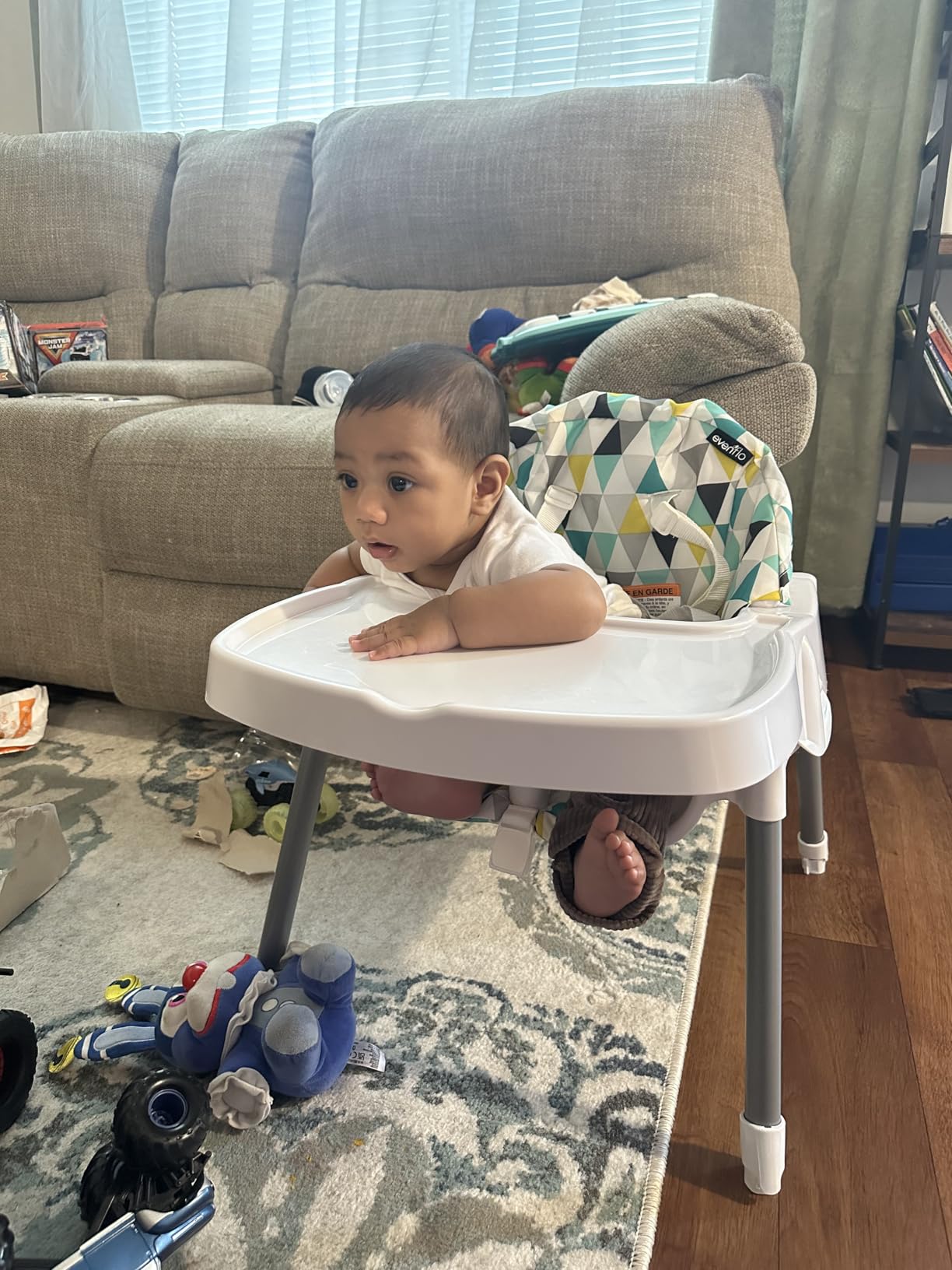 Evenflo Eat and Grow 4-in-1 Convertible High Chair (Pop Star White) customer photo 2
