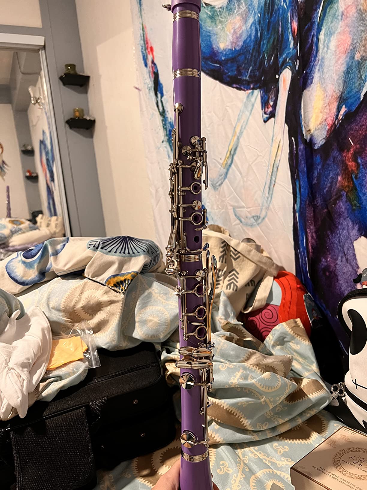 Bb Clarinet 17 Keys Flat B Clarinet for Beginners & Students Black customer photo 1
