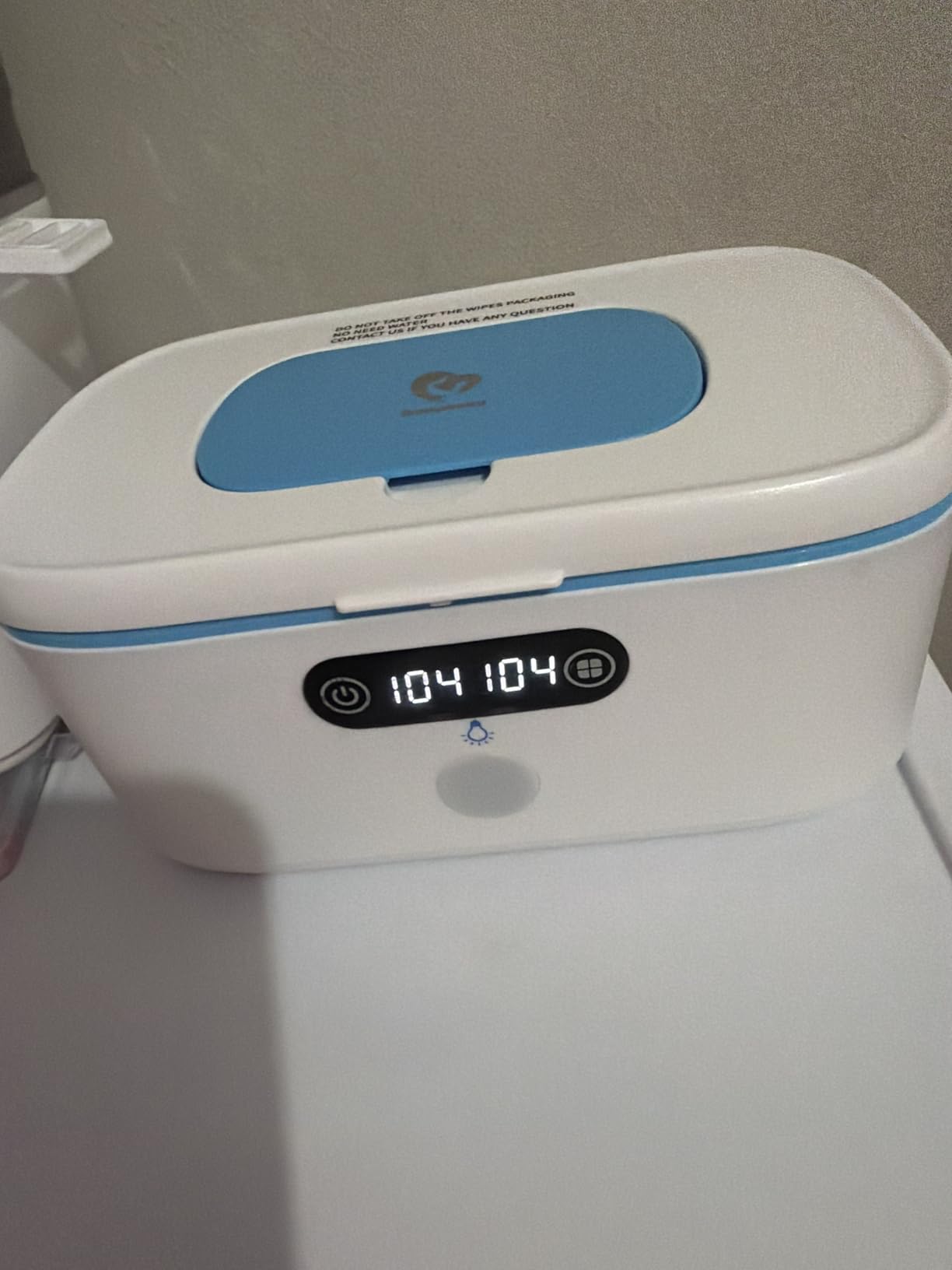 Bellababy Wipe Wamer for Vehicle and Home Use, Baby Wet Wipes Dispenser and Diaper Wipe Warmer with Night Light,Temperature Display,No Need Water and Sponge, ℉ and ℃ Convertible customer photo 2
