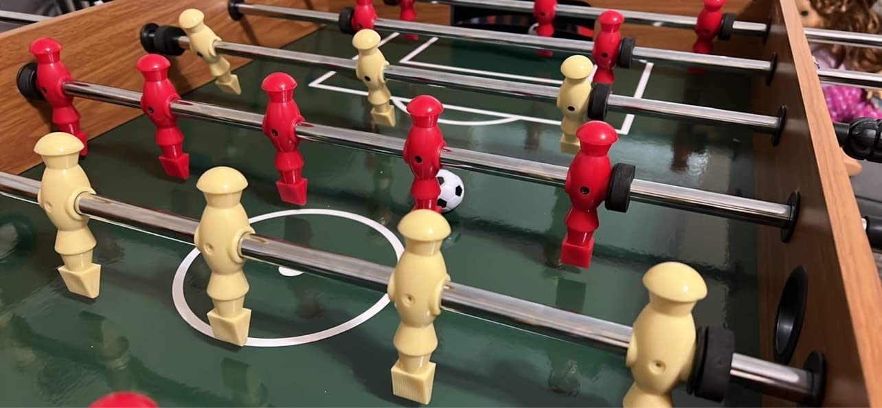 GYMAX 3 in 1 Multi Game Table, 49 Inch with Foosball Hockey & Billiards, Competition Sized Combo Game Table for Home, Game Room, Bar, Party, Club customer photo 1