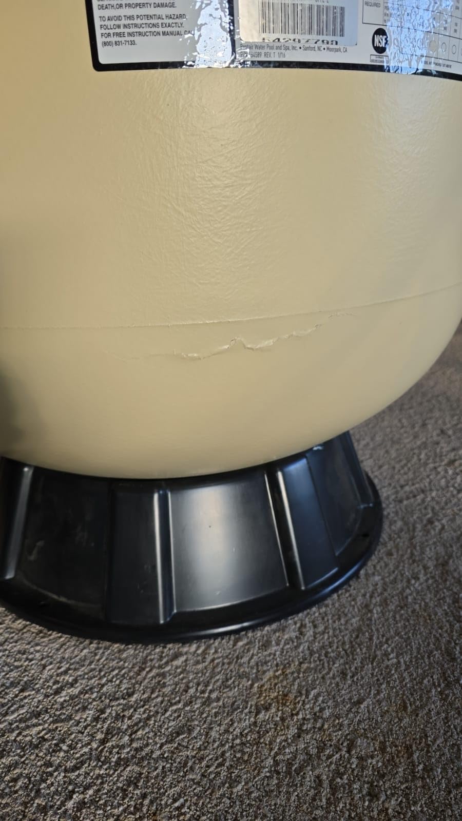 Pentair TR60 Triton II 24 inch Side Mount In Ground Pool Sand Filter (EC-140264) customer photo 1